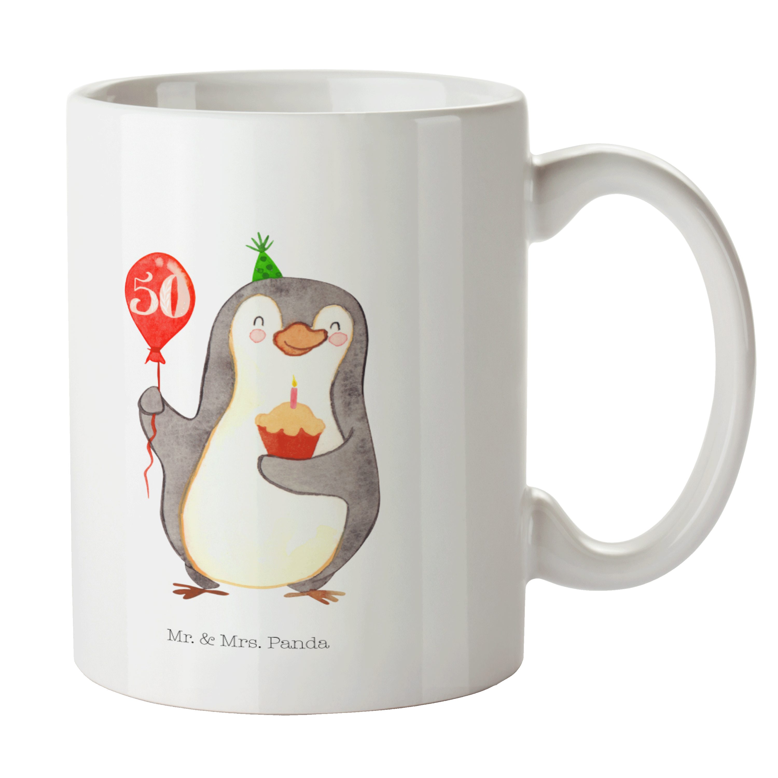 Mr. & Mrs. Panda Tasse Pinguin Bier - Transparent - Geschenk, Bierchen,  Pinguine, Outdoor, B, Edelstahl