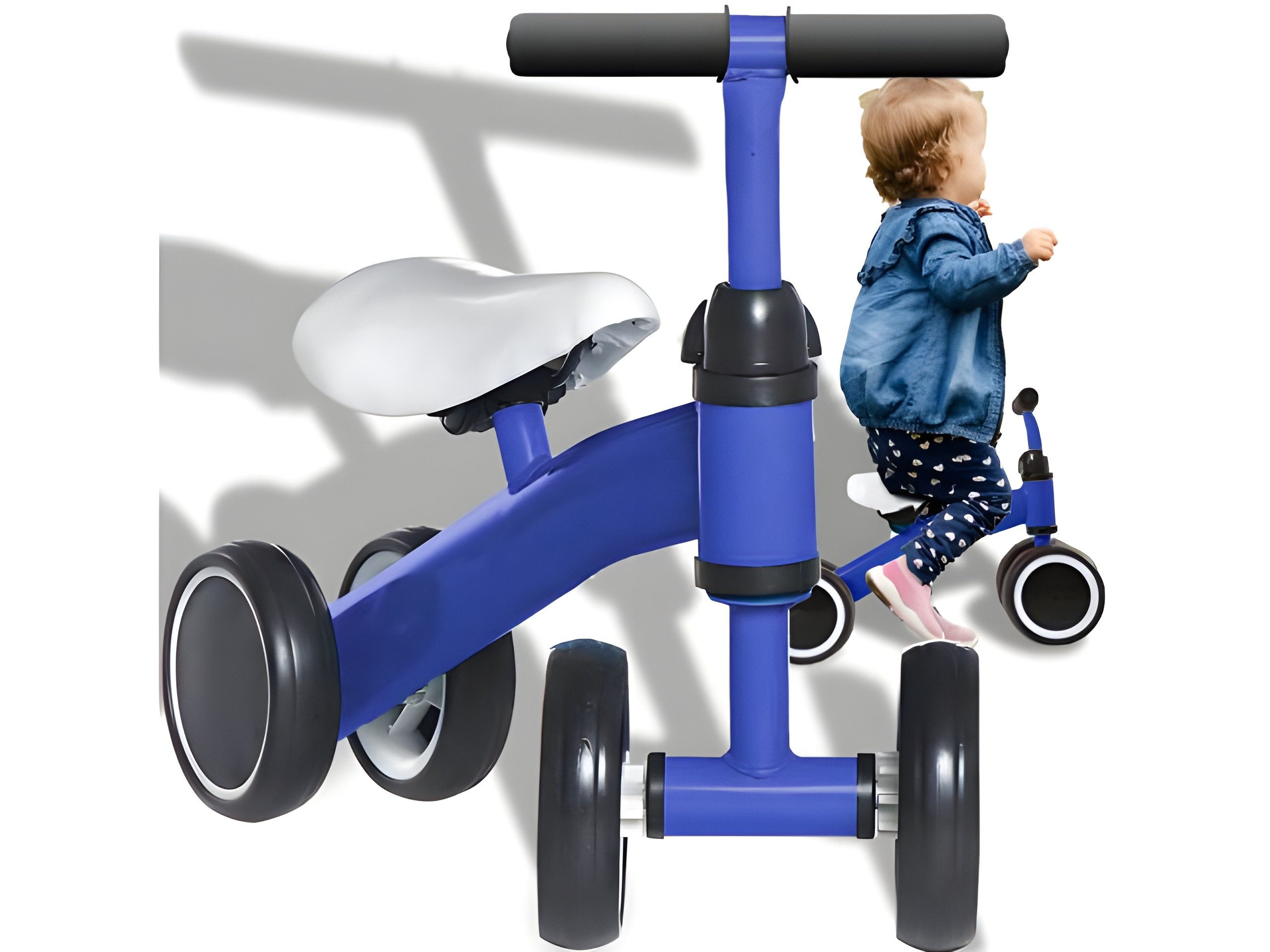 Retoo Laufrad Kinder-Laufrad für Kleinkinder, blau, bis 25 kg 12,5cm Zoll, Leicht; kompakt; bis 25 kg belastbar