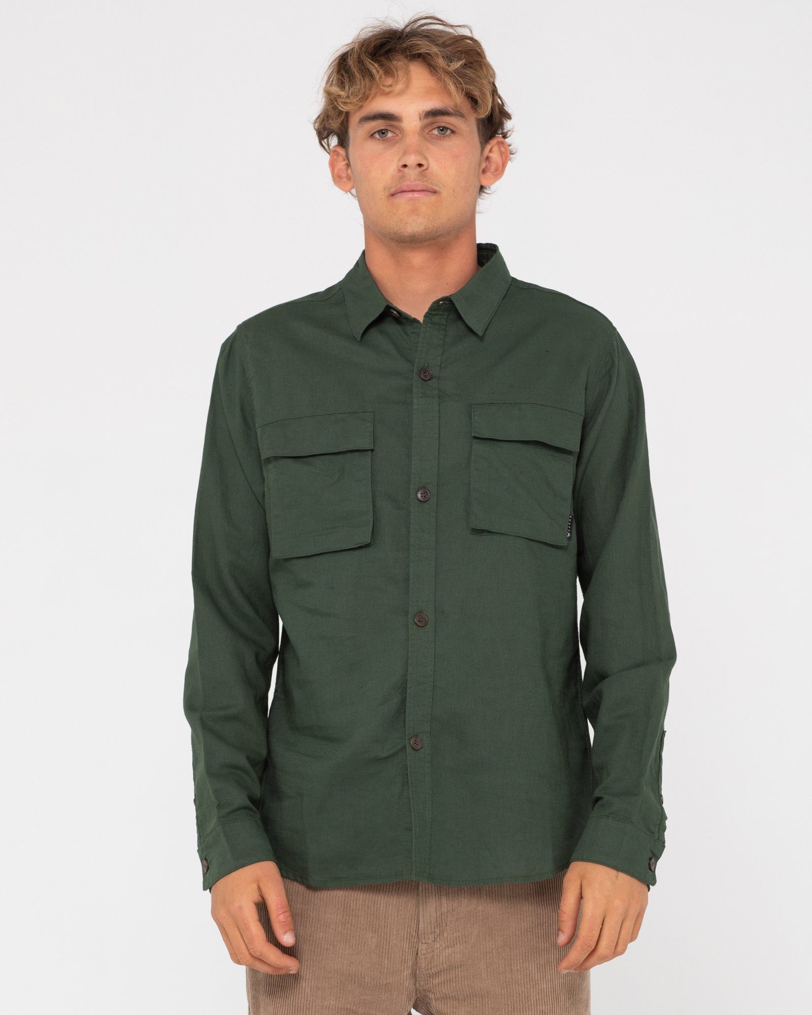 Rusty Leinenhemd LINEN WORKWEAR LONG SLEEVE SHIRT