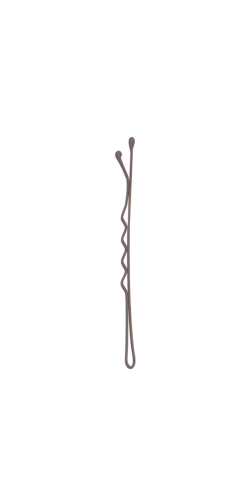 Sibel Haarklammer Sibel 1-Leg Metal Grips Wavy Brown 70mm-24st