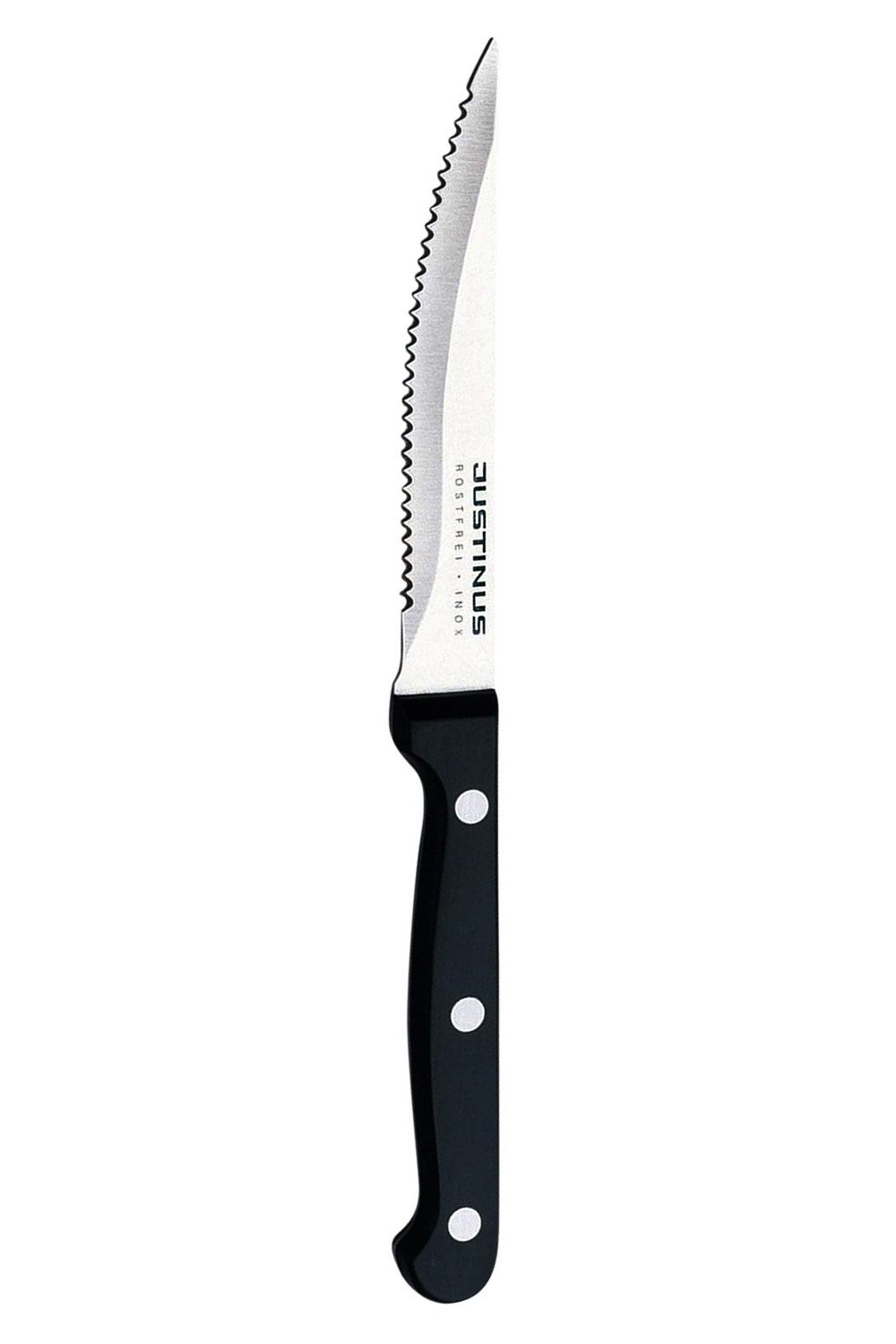 Justinus Steakmesser KÜCHENCHEF, L 22 cm, Edelstahl, Griff aus Bakelit, Spülmaschinengeeignet