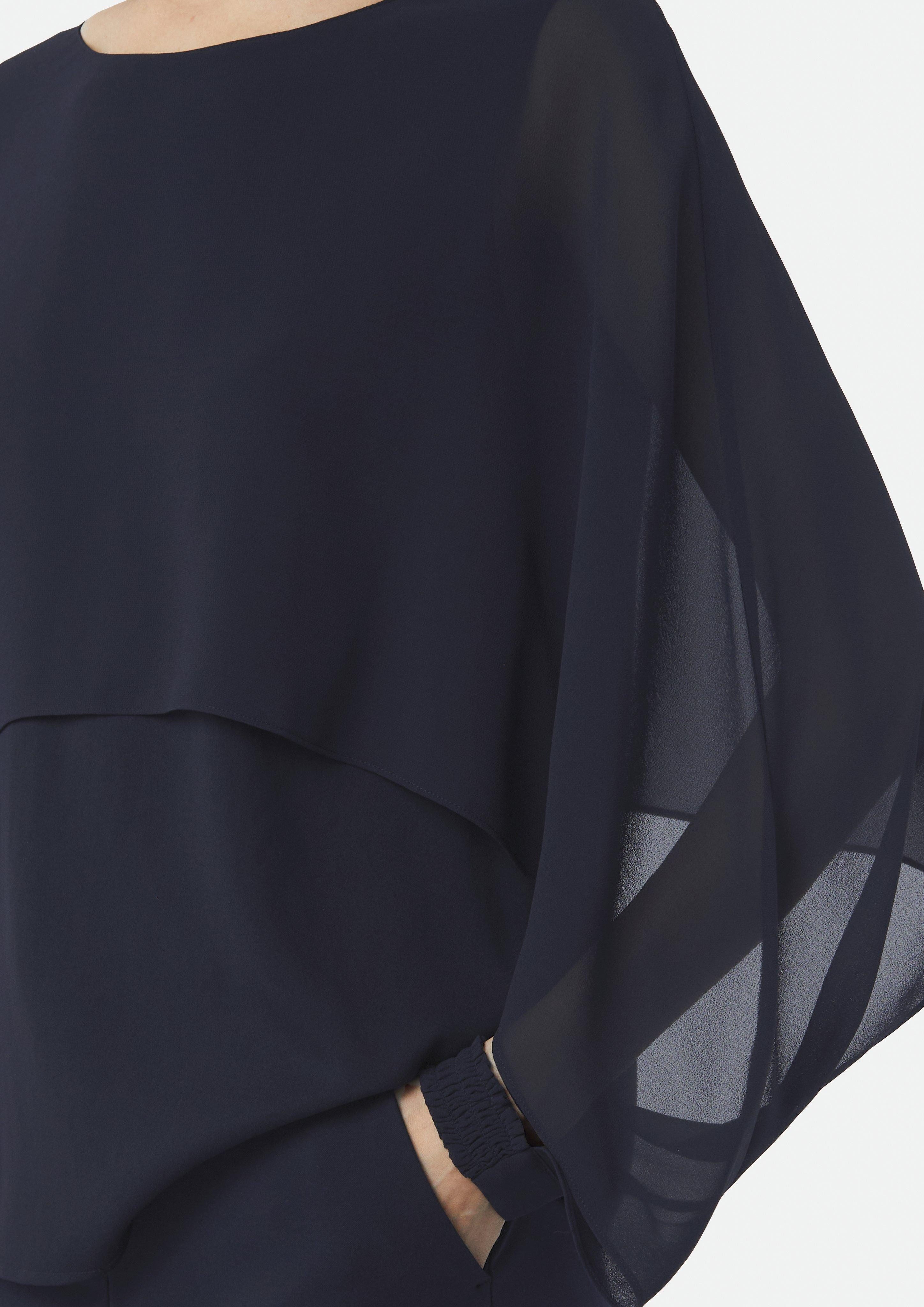 Comma Langarmbluse Bluse aus Chiffon mit günstig online kaufen