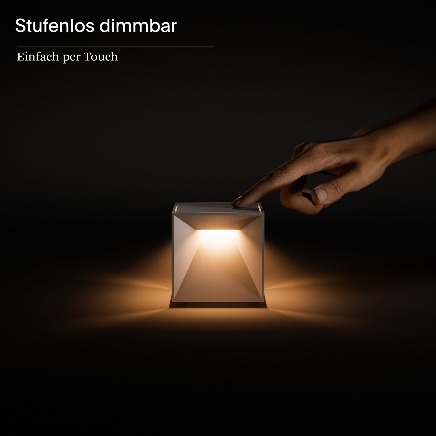 SIGOR LED Tischleuchte Akku-Tischleuchte mini, Dimmbar, LED fest integriert, Warmweiß
