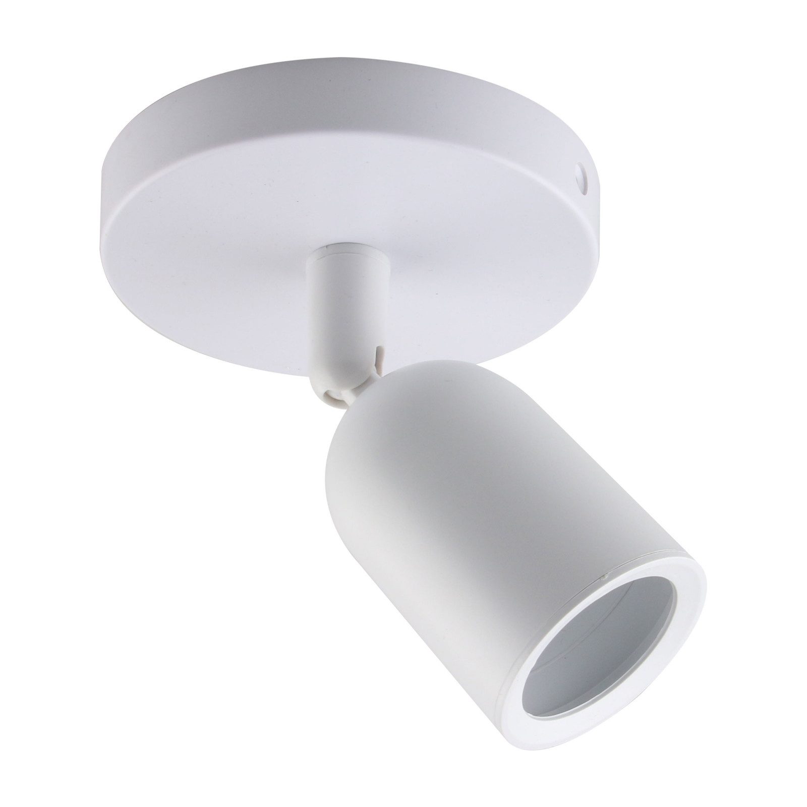 Spectrum LED Wandleuchte SOLIS SPOT GU10 weiß Deckenleuchte IP20 schwenkbar 250V max. 6W rund, Kein Leuchtmittel enthalten, schwenkbar