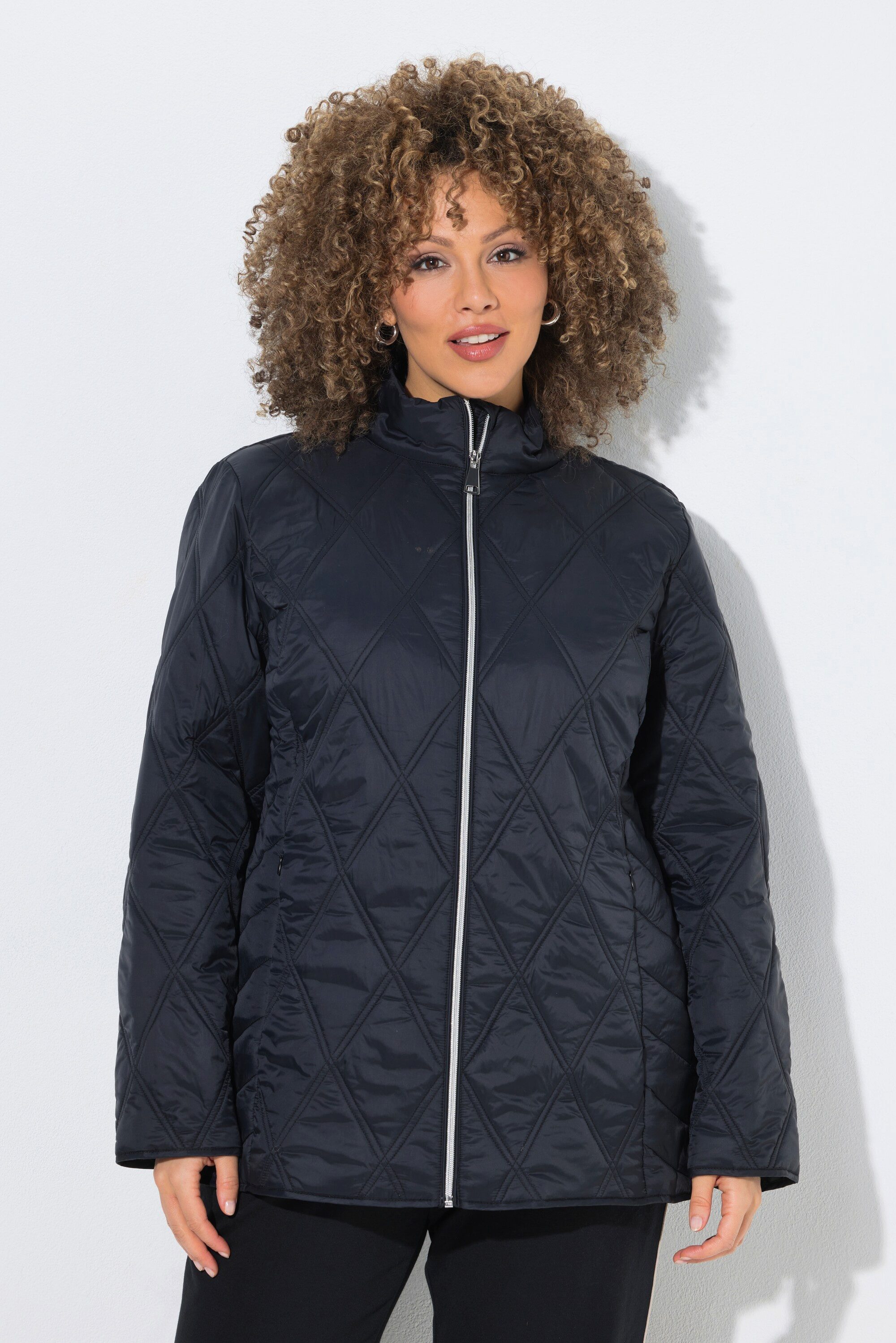 Ulla Popken Steppjacke HYPRAR Steppjacke wasserabweisend Stehkragen