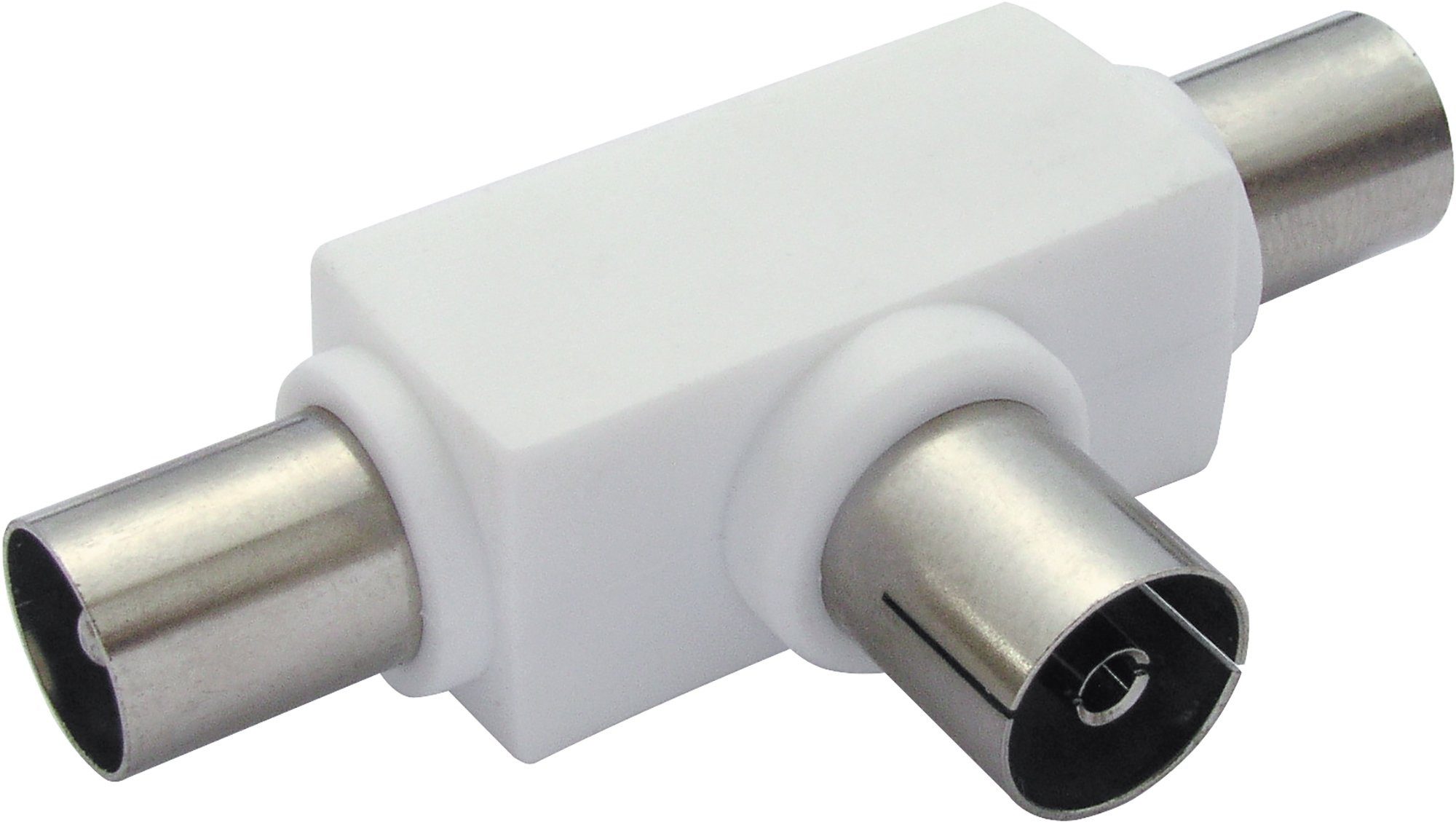 Schwaiger ASV25 532 TV-Adapter IEC Stecker zu IEC Buchse, für Kabel- und Antennenanlagen