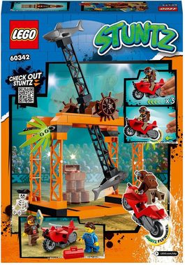 LEGO® Konstruktionsspielsteine Haiangriff-Stuntchallenge (60342), LEGO® City Stuntz, (122 St)