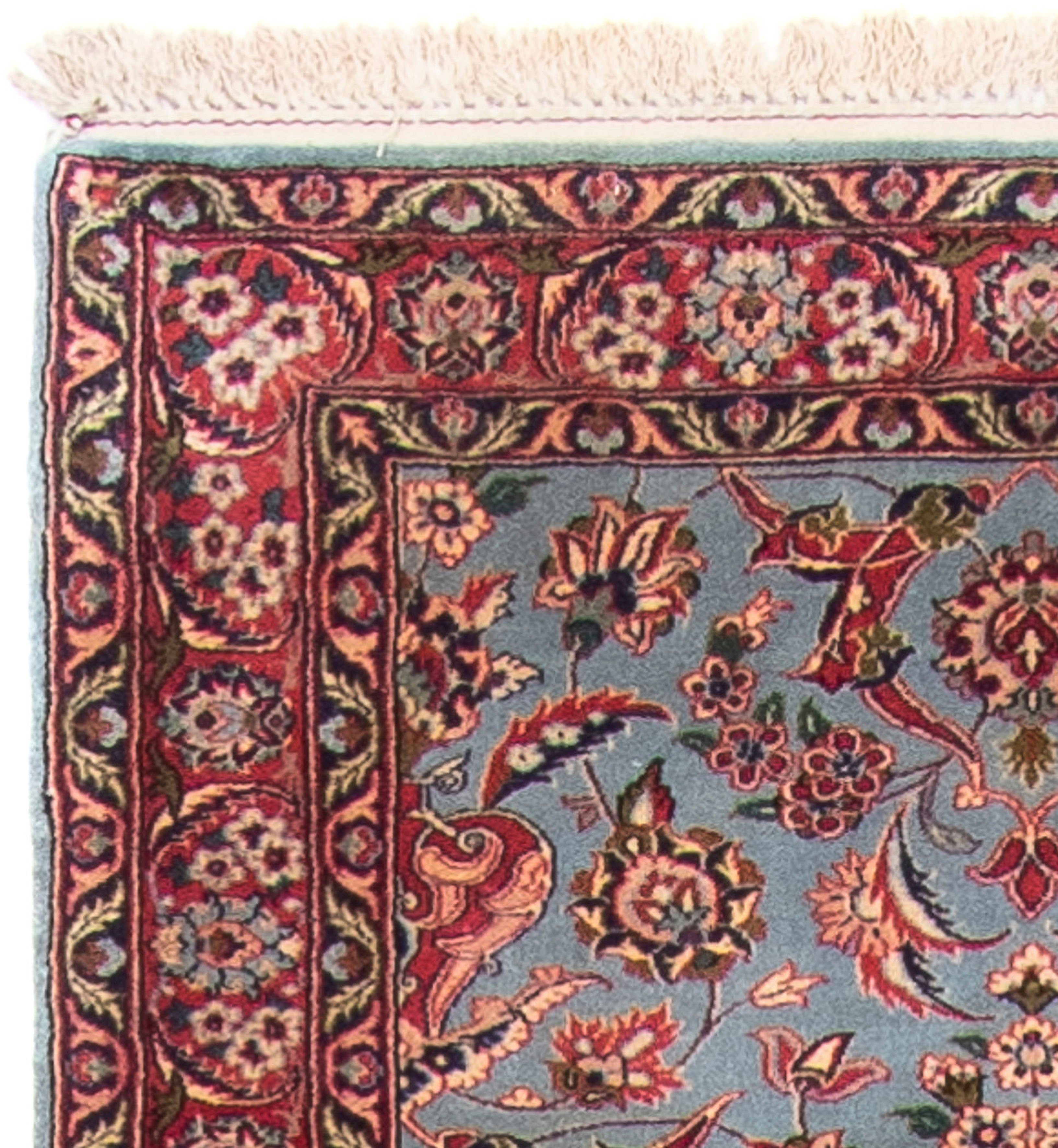 Orientteppich Perser - Isfahan - Wohnzimmer, cm Zertifikat x mm, mehrfarbig, mit 6 415 morgenland, rechteckig, 77 Einzelstück - Höhe: Handgeknüpft, Premium 