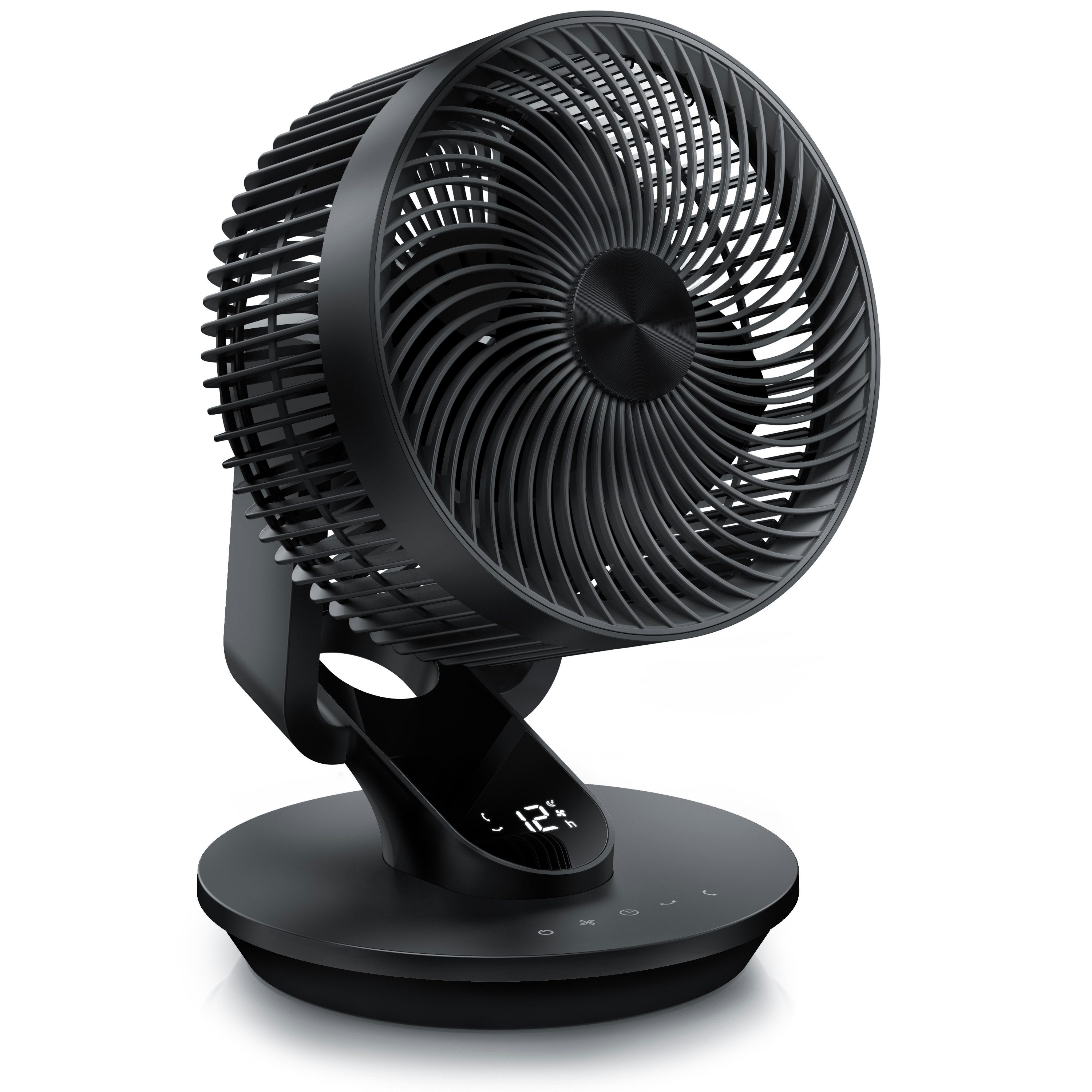 Brandson Tischventilator mit 3D Oszillation & Display, sehr leise, Fernbedienung, Timer, 42 cm Durchmesser, Sieger Ventilatoren & Luftkühler 2026, 6 Geschwindigkeitsstufen