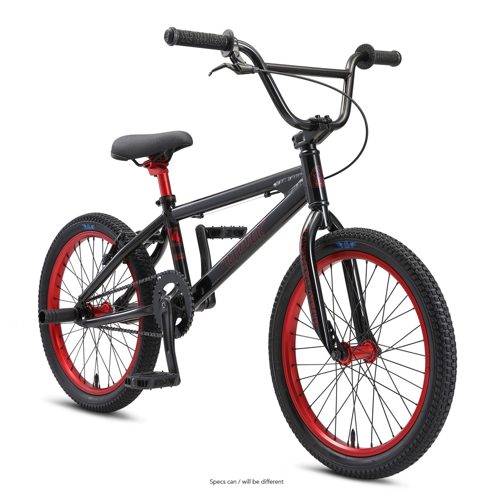 SE Bikes BMX-Rad Ripper, 1 Gang, ohne Schaltung, Ripper BMX 20" Erwachsene Jugendliche 140-165cm Fahrrad Freestyle Rad stealth mode black