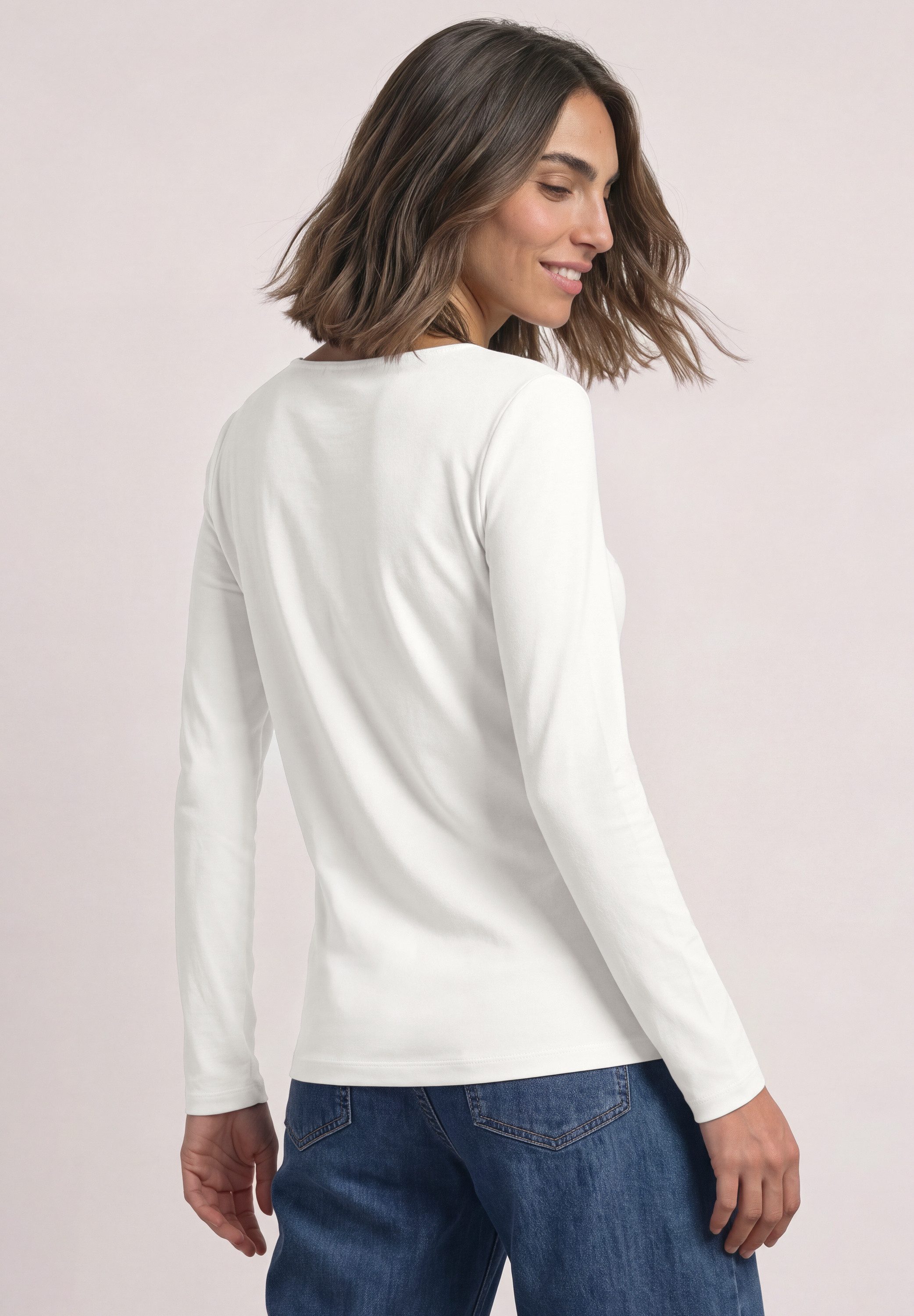 STREET ONE Langarmshirt im soften Baumwoll-Mix – Bild 2 von 5