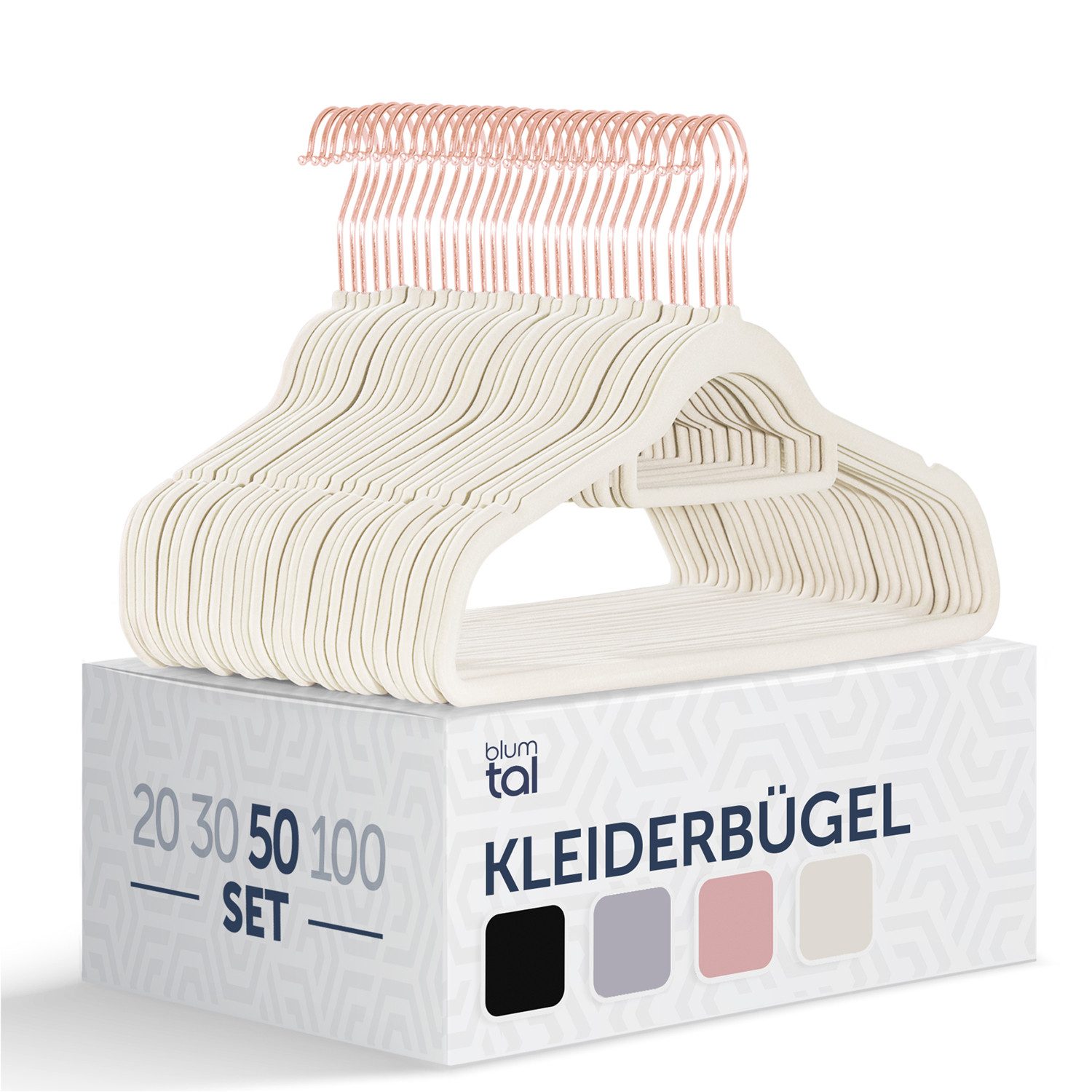 Blumtal Kleiderbügel Rutschfest - Samtoptik - günstig online kaufen