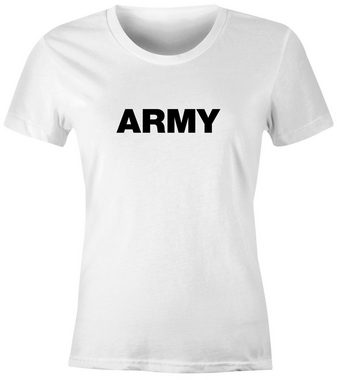Neverless Print-Shirt Damen T-Shirt Aufdruck Army Print Fashion Streetstyle Slim Fit Neverless® mit Print
