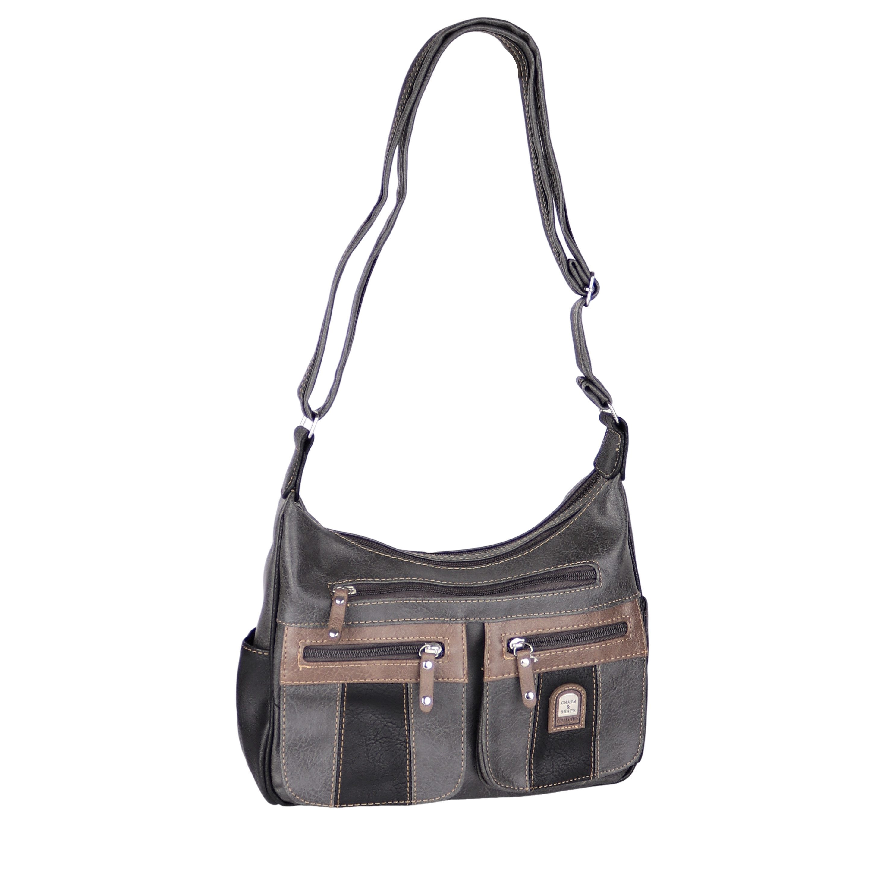 MIRROSI Umhängetasche Damen Schultertasche, 33x24x10cm Mittelgroß