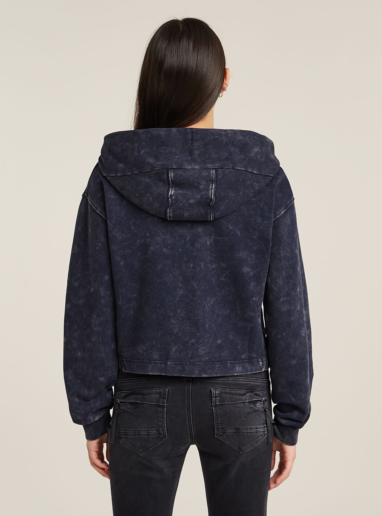 G-STAR Longpullover Overdyed Loose Hooded Sweatshirt