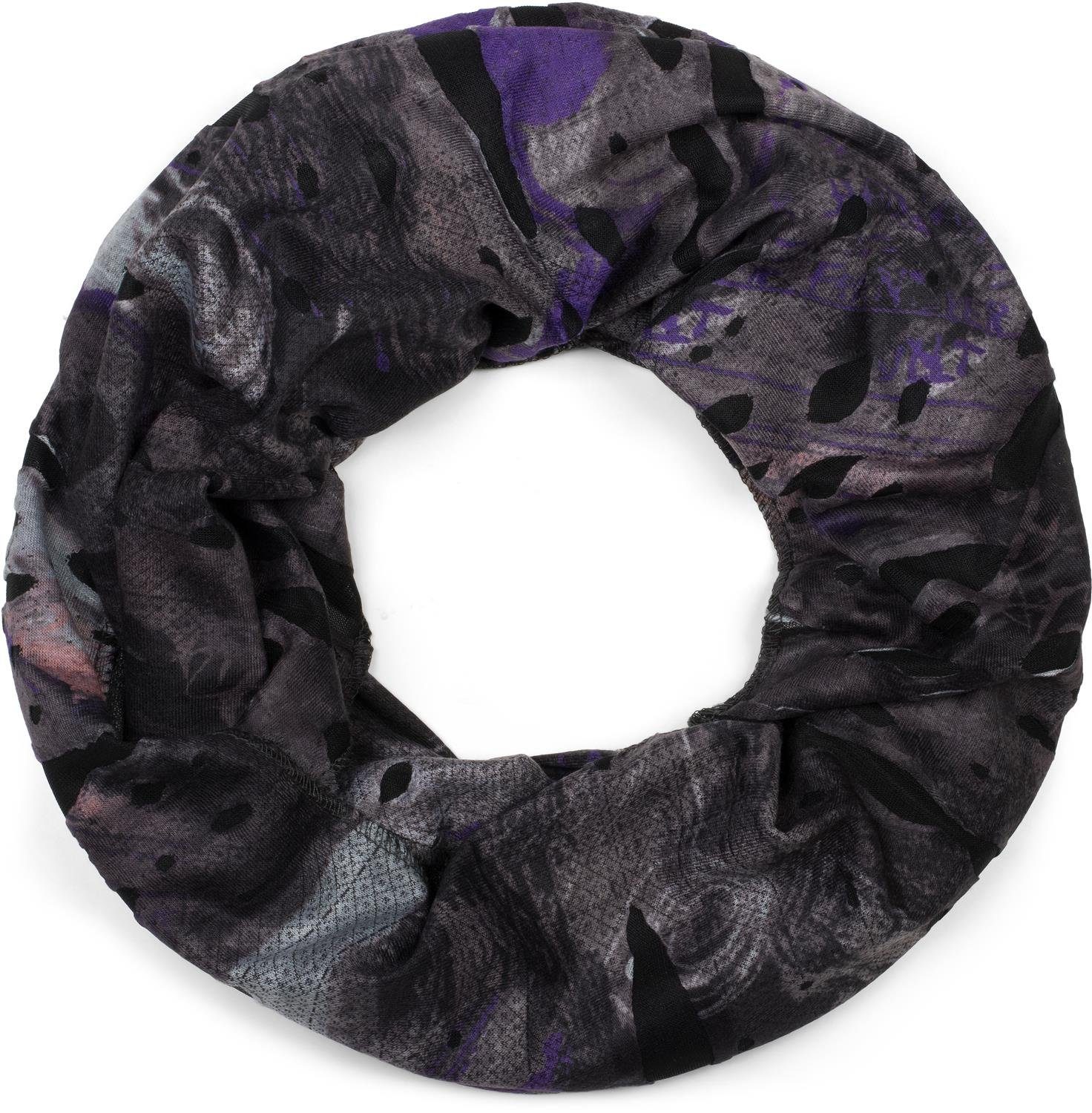 Loop Loop Schal mit Farbklecksen in Destroyed Optik
