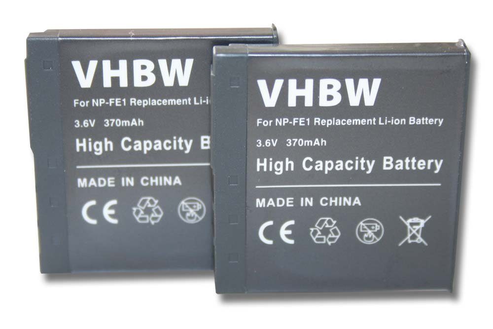 vhbw kompatibel DSC-T7B, Kamera-Akku Cybershot 370 V) DSC-T7, mAh (3,6 Li-Ion mit DSC-T7S Sony