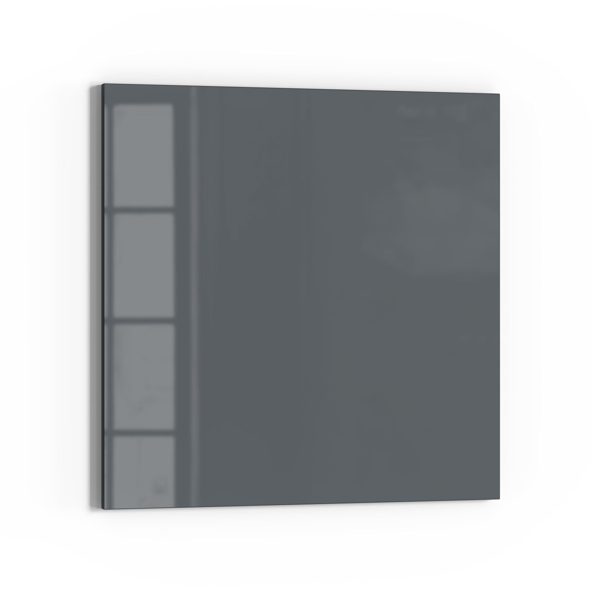 DEQORI Magnettafel 'Unifarben - Dunkelgrau', Whiteboard Pinnwand beschreibbar