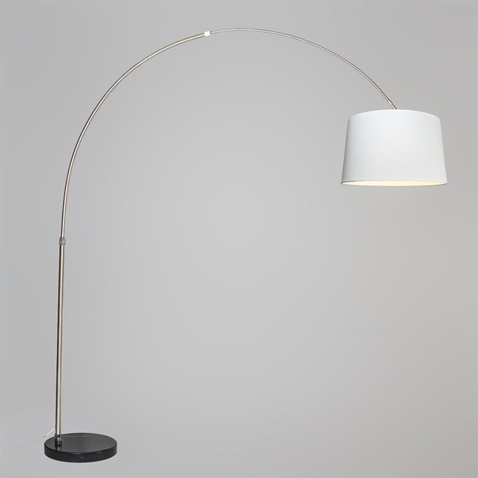 Qazqa Stehlampe Booglamp XXL, ohne Leuchtmittel, günstig online kaufen