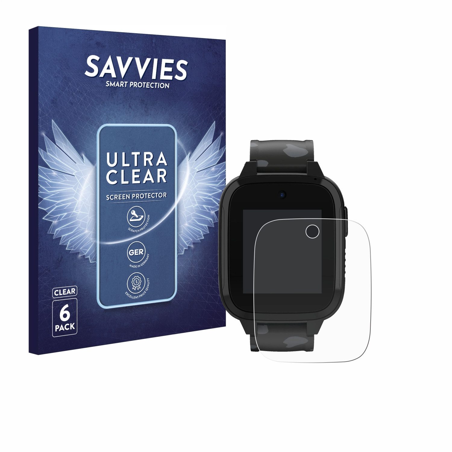 Savvies Displayschutzfolie Schutzfolie für Xplora XGO3 (2. Gen), 6 Stück, Displayschutz Schutz Folie Klar Transparent