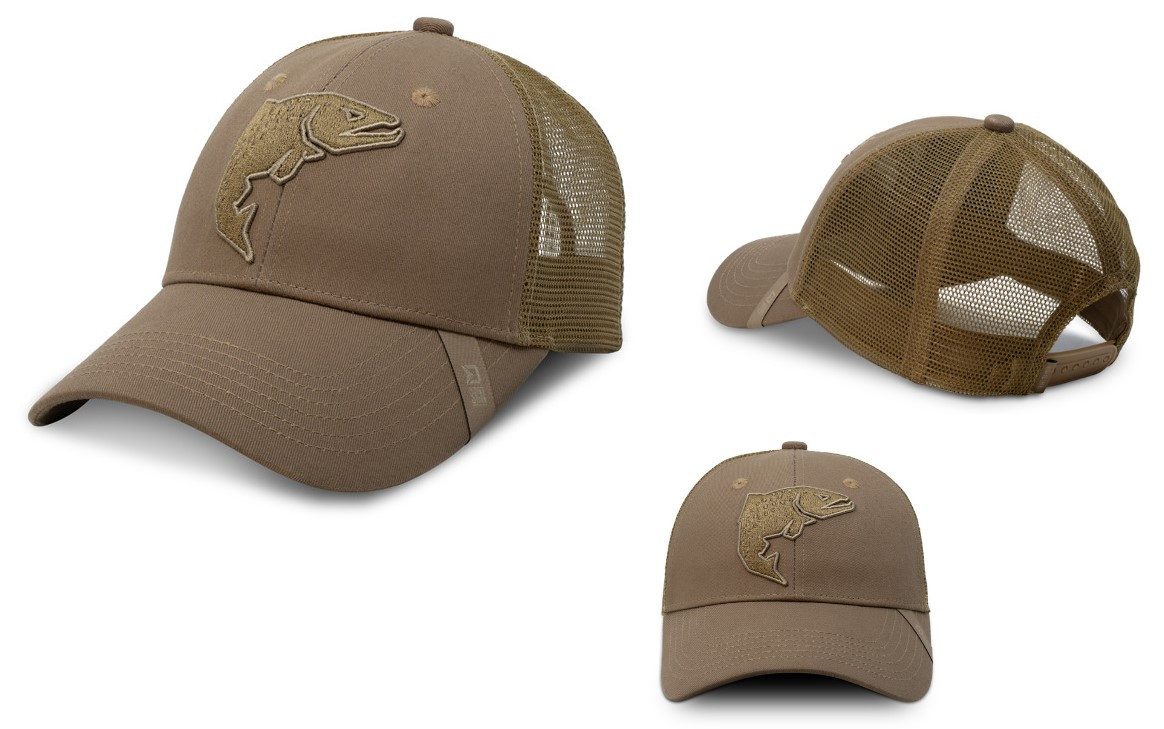 Delphin.sk Trucker Cap Kappe OutLINE TROUT Trucker UNI - Forelle - Polyester/Baumwolle (1-St) Das Netztgewebe sorgt für eine angenehme Luftzirkulation