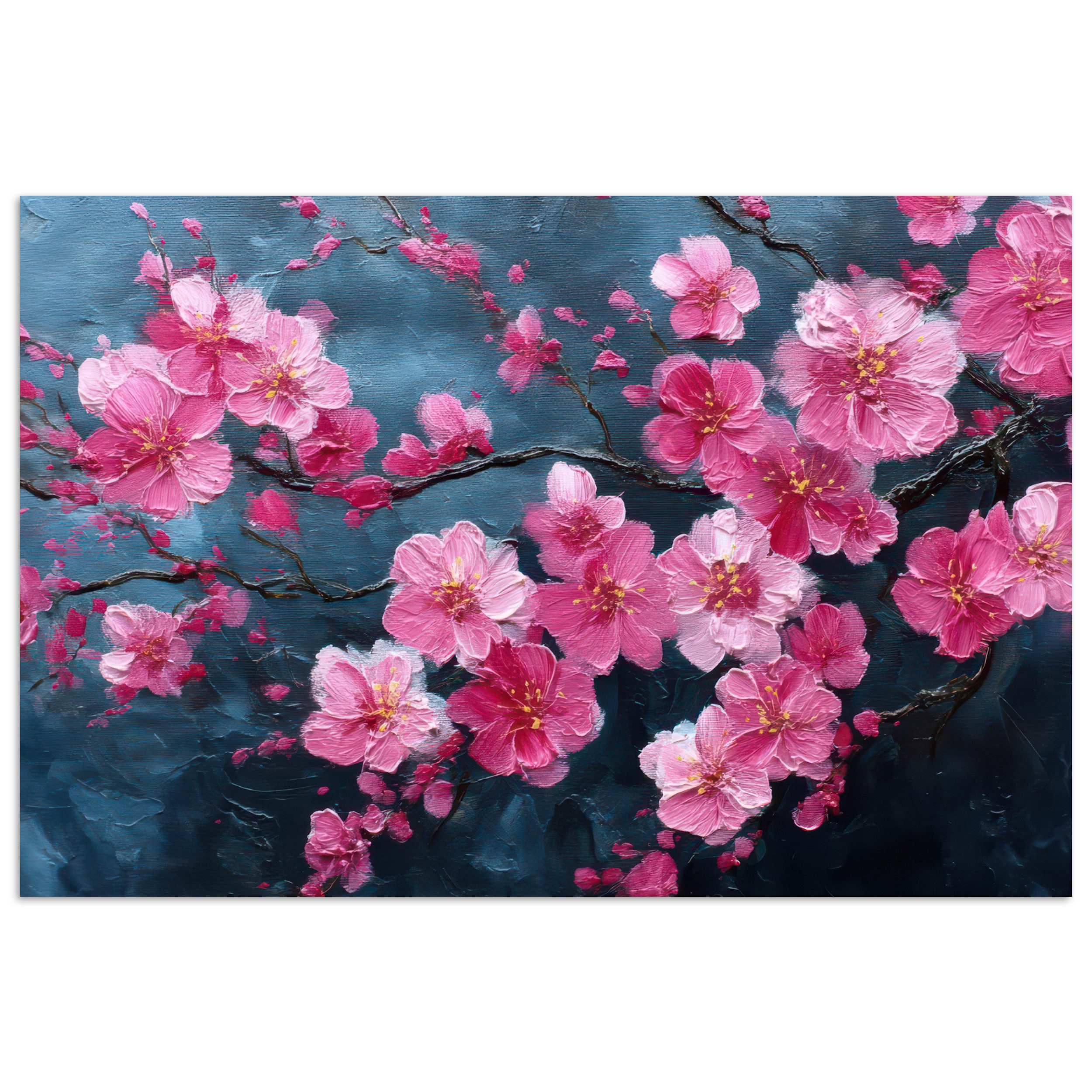 Poster Blume - Blüten - Rosa - Abstrakt
