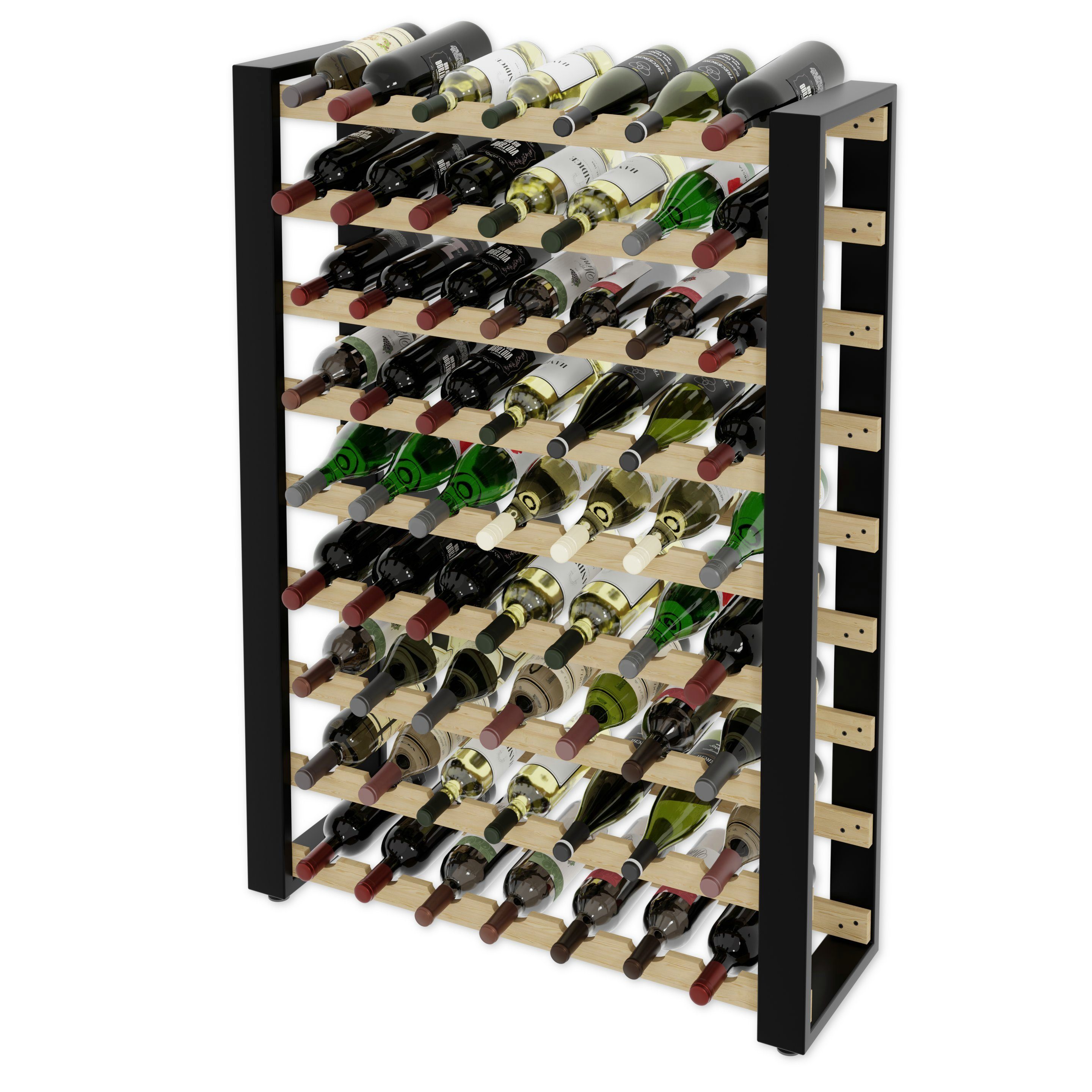 Lenmar Weinregal LOFT Weinregal aus Holz,Flaschenregal,Kellerregal,Regale,W günstig online kaufen