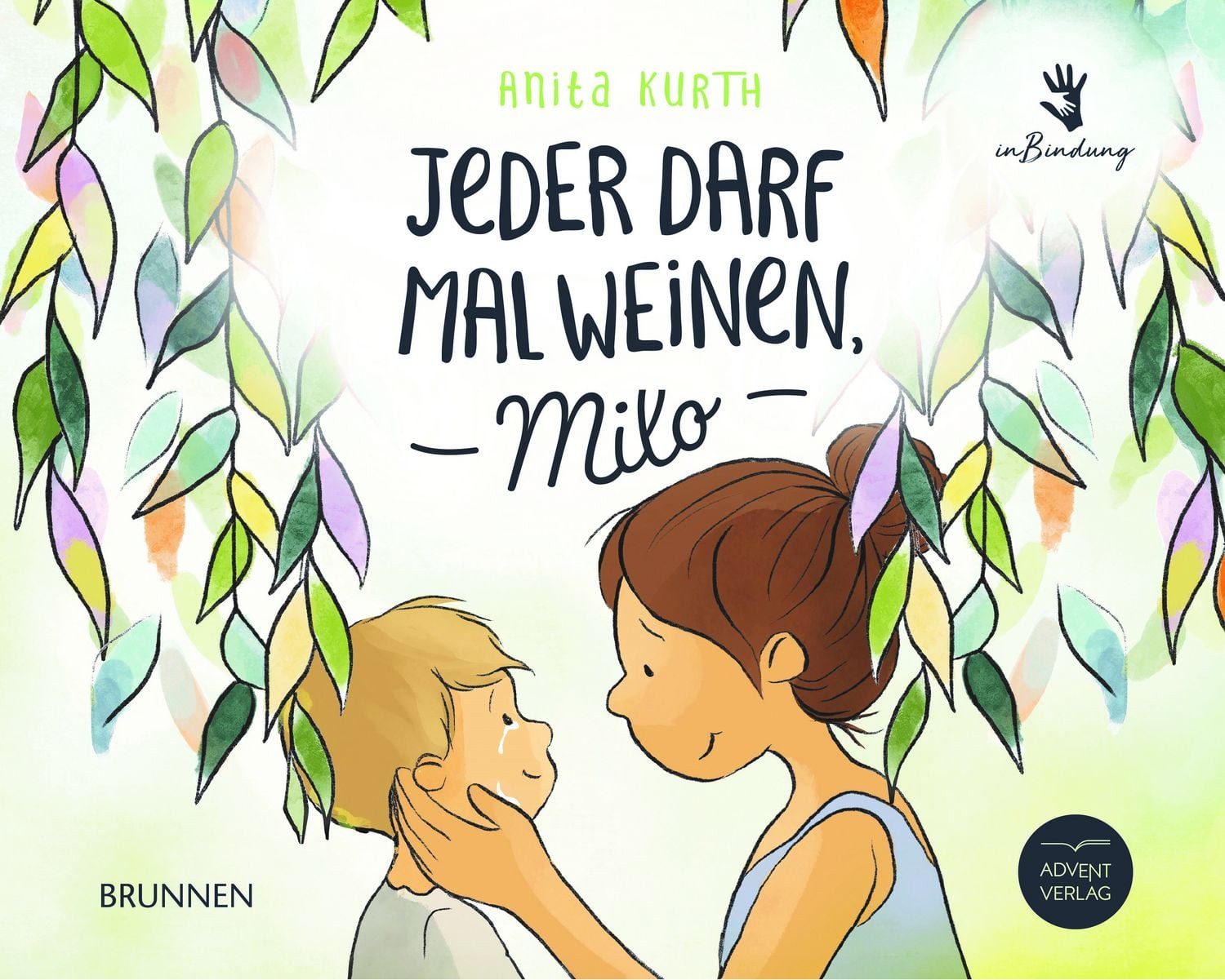 Jeder darf mal weinen, Milo / Anita Kurth, Ein Bilderbuch für Kinder ab 3 Jahren, das vermittelt, wie wichtig Gefühle sind und welche Kraft Worte haben. Ein berührende Geschichte.