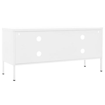 furnicato TV-Schrank Weiß 105x35x50 cm Stahl