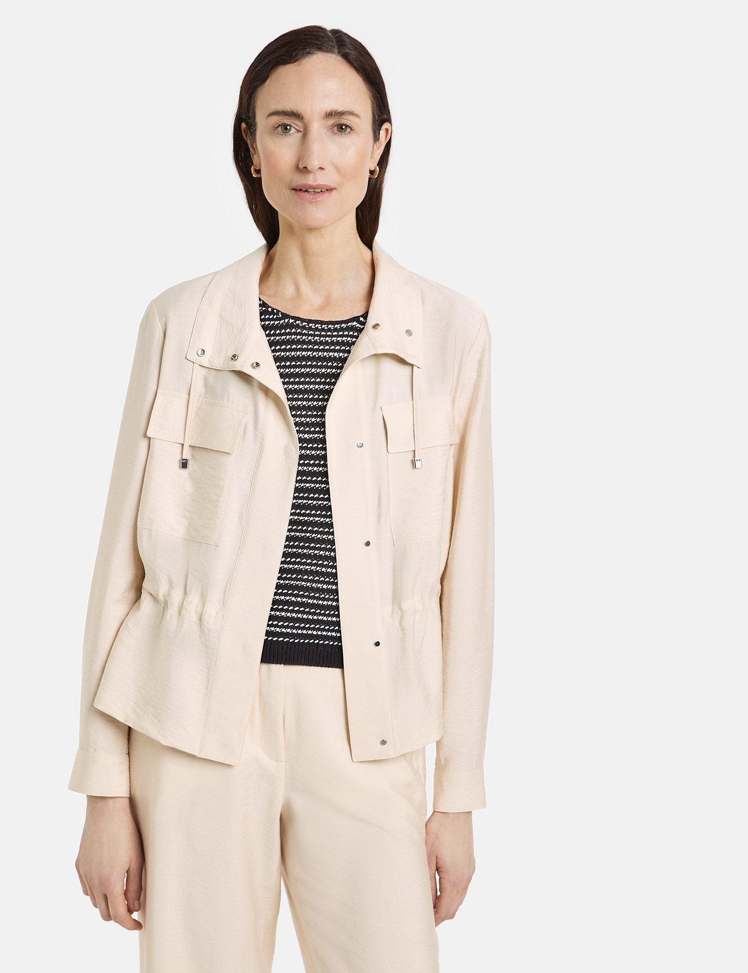 GERRY WEBER Jackenblazer Leichte Blazerjacke mit Tunnelband