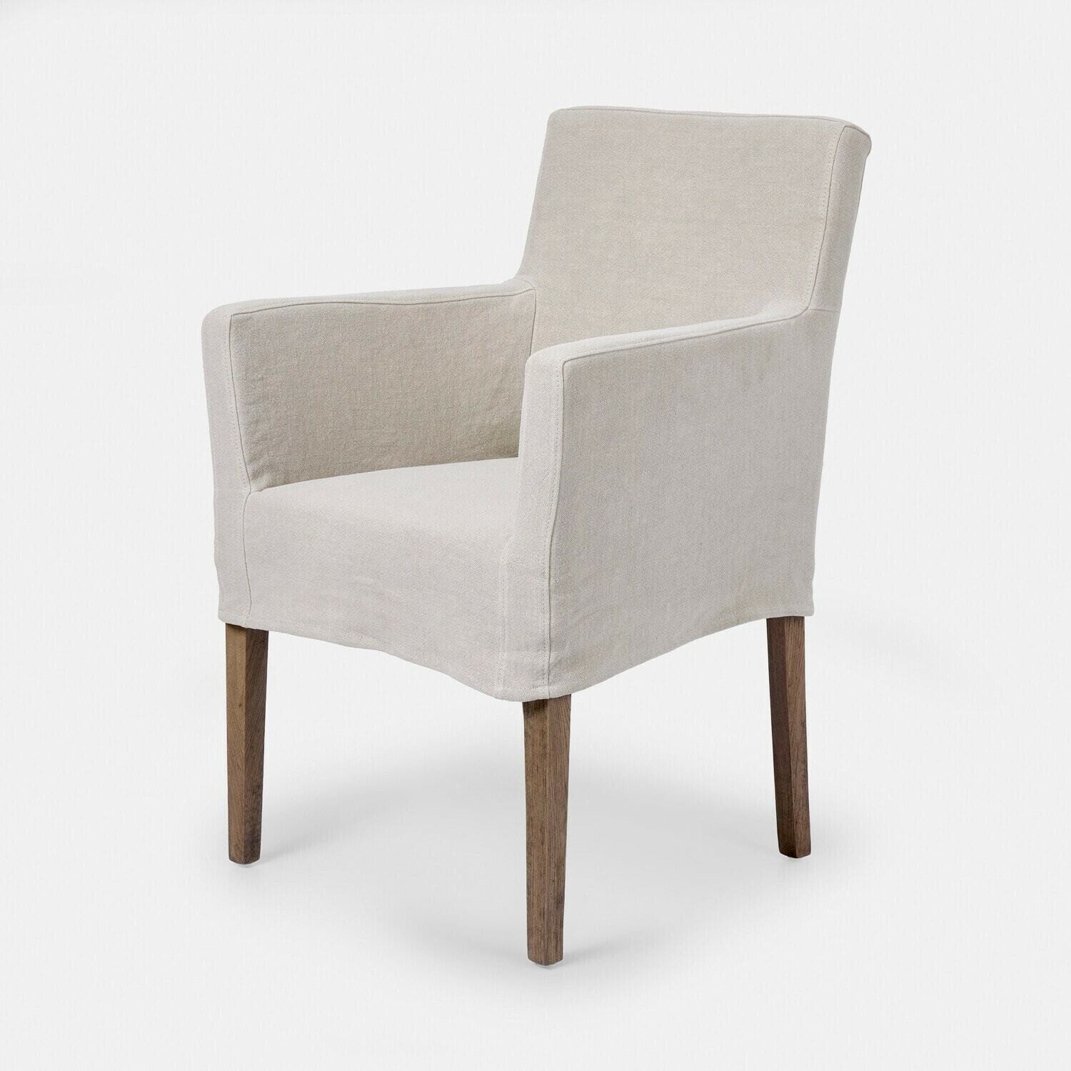 Mirabeau Esszimmerstuhl Stuhl Longhill leinen/braun