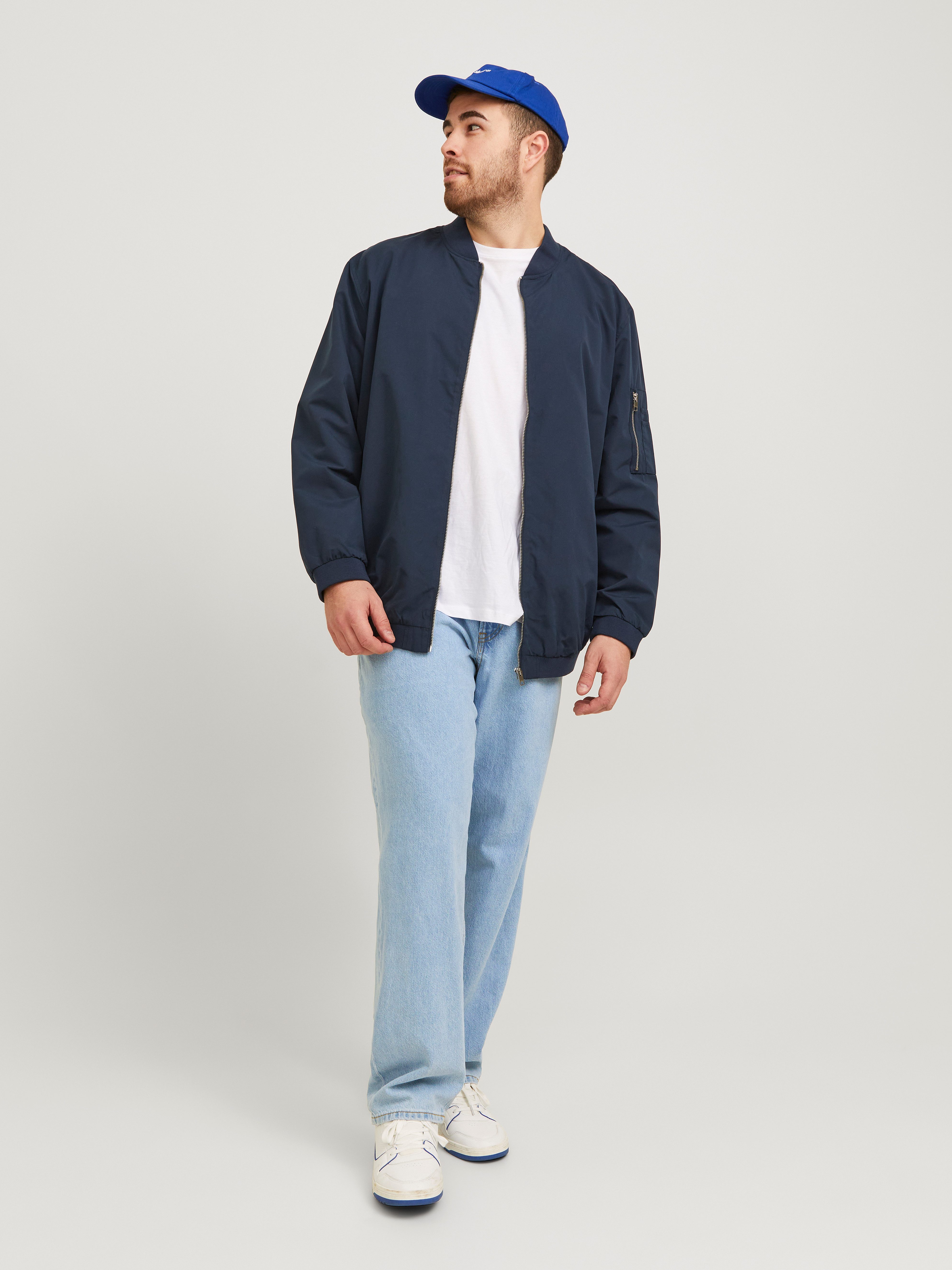 Jack & Jones PlusSize Relax-fit-Jeans JJICHRIS JJORIGINAL SQ 7 mit Five-Pocket-Design