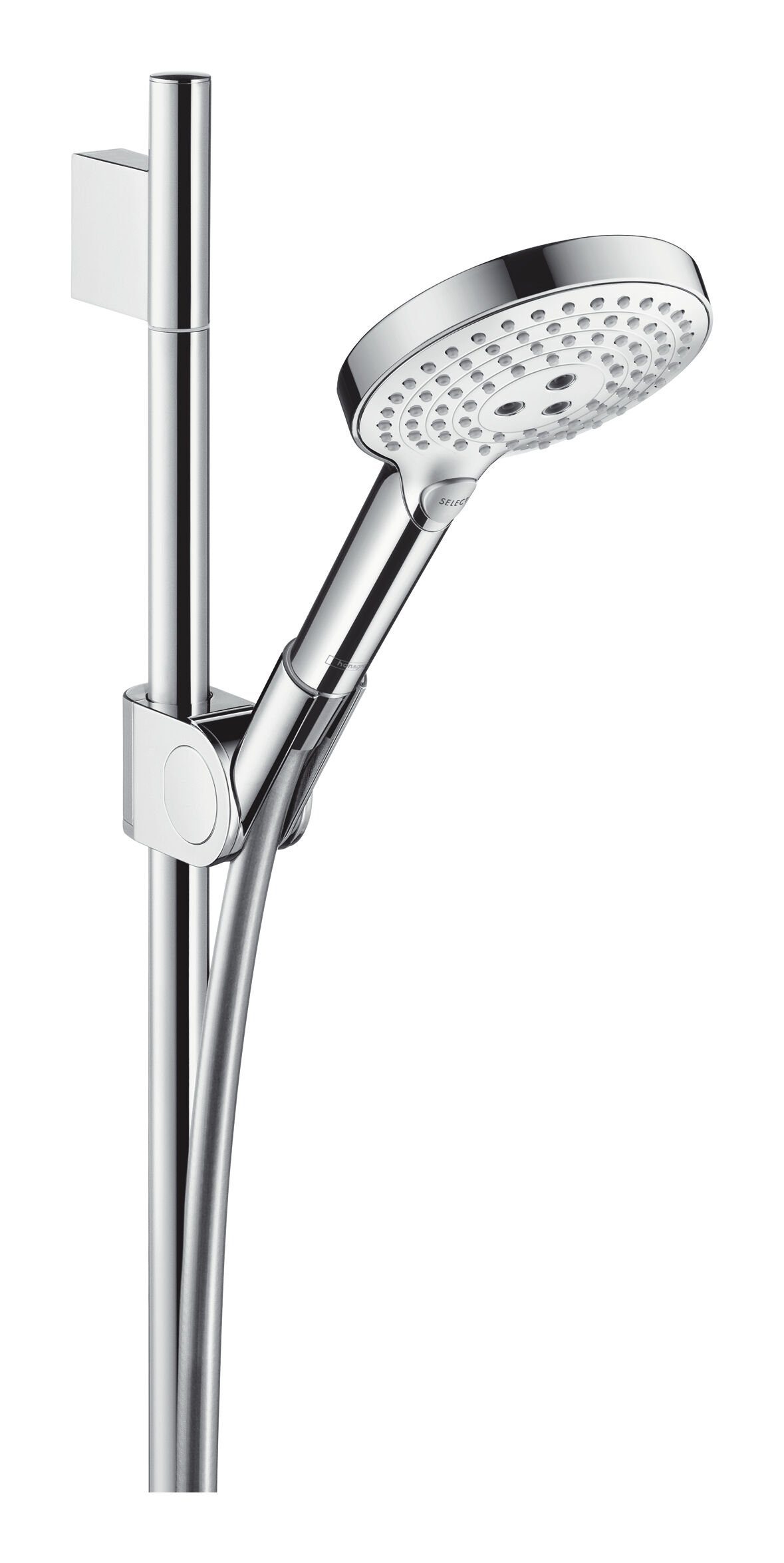 hansgrohe Stangenbrause-Set Axor Uno, Höhe 105.5 cm, 3 Strahlart(en), Brauseset mit Handbrause 120 3jet - Chrom