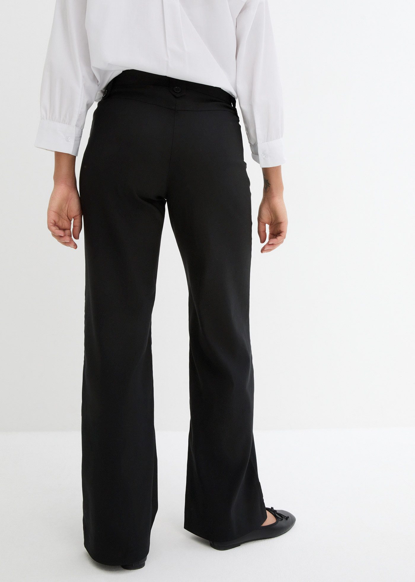 bonprix Stretch-Hose aus Polyester, Viskose und Elasthan, mit Bequembund, Regular Fit