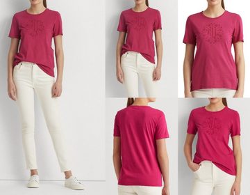 Ralph Lauren T-Shirt LAUREN RALPH LAUREN Cotton Modal Soft Top Iconic Bluse Shirt T-shirt P