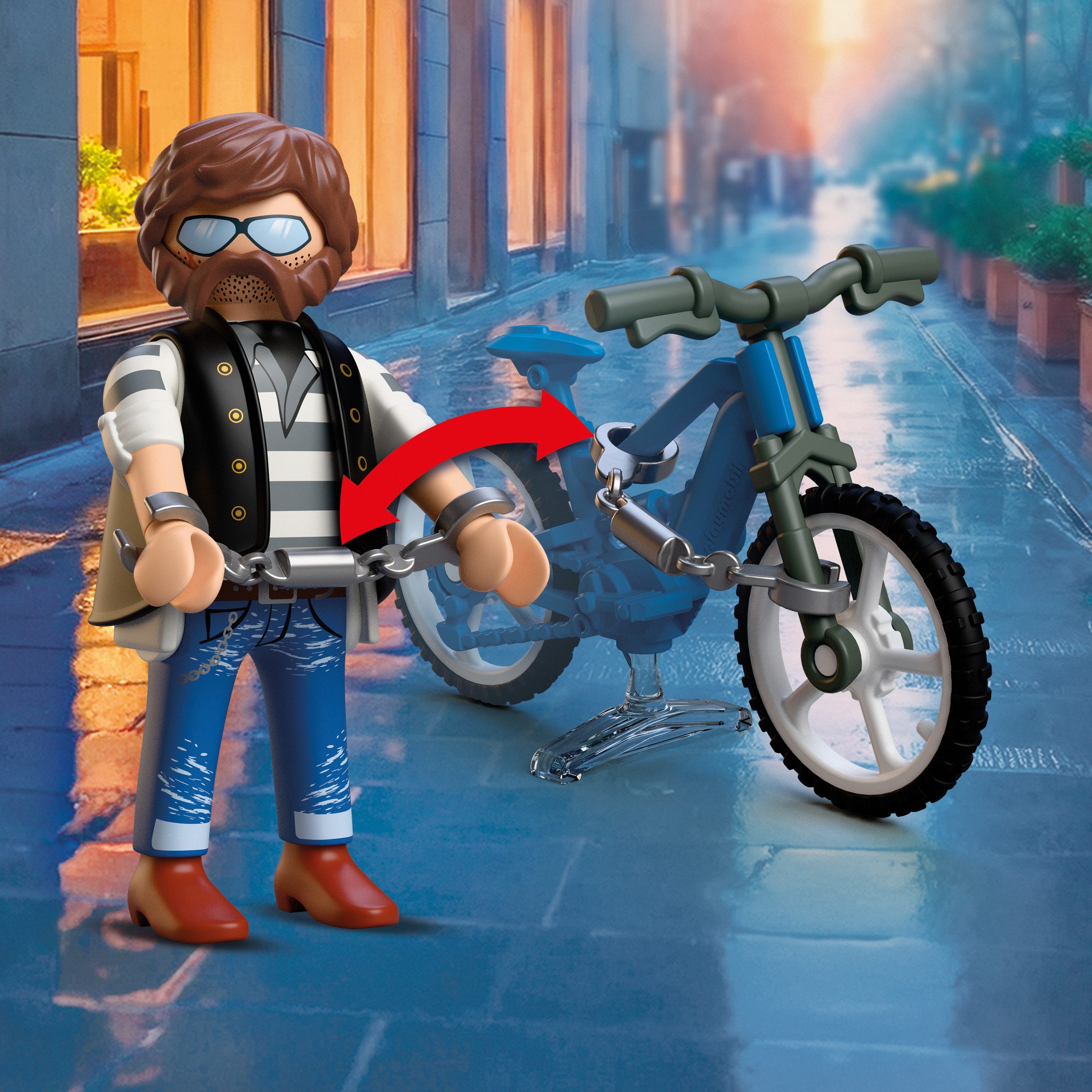 Playmobil® Fahrradraub (72076), City Action Konstruktions-Spielset, (11 St) günstig online kaufen