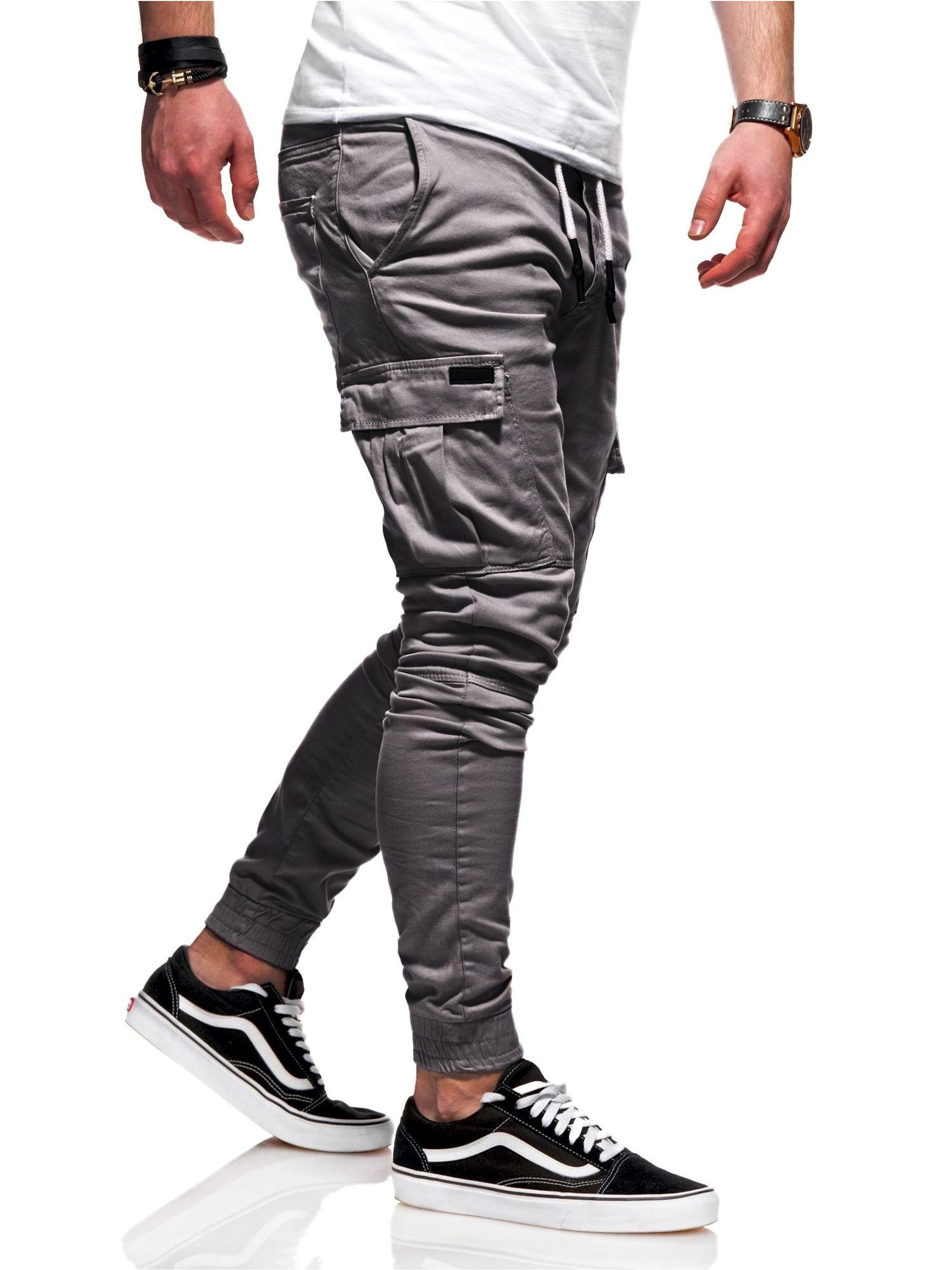 behype Cargohose LANE mit elastischem Bund günstig online kaufen