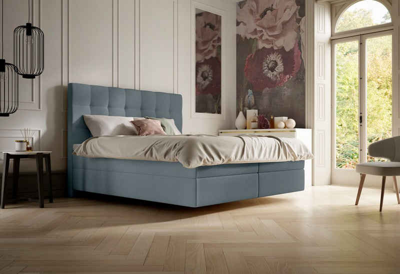 Schlaraffia Boxspringbett Aida, mit GELTEX® Next Topper und 7-Zonen-Tonnentaschen-Federkernmatratze