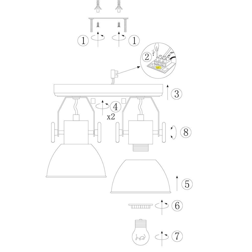Leuchtmittel inklusive, Deckenleuchte etc-shop Deckenstrahler Deckenspot, nicht Spotleuchte LED