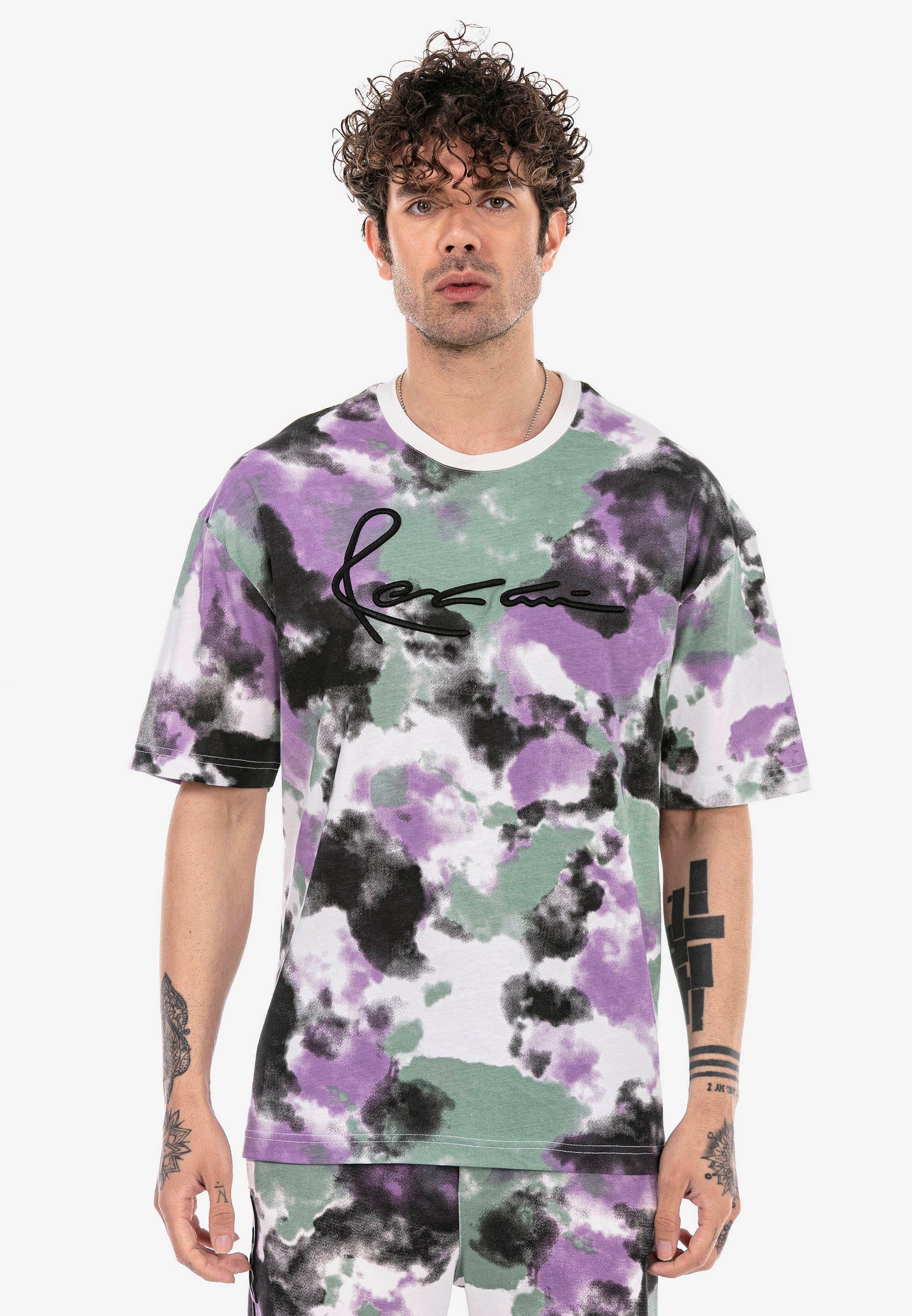 RedBridge T-Shirt Coral Springs im modischen Batik-Look