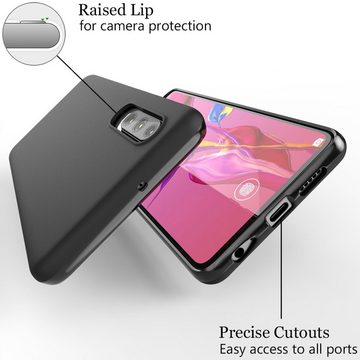 Nalia Smartphone-Hülle Huawei P30, Silikon Hülle / Mattierte Oberfläche / Rutschfeste Schutzhülle / Slim