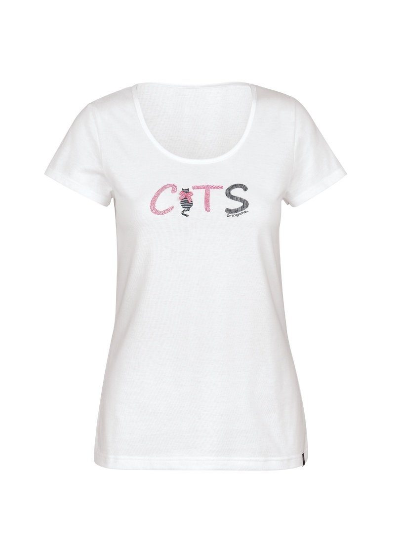 TRIGEMA Cats-Schriftzug Trigema Schlafshirt mit T-Shirt