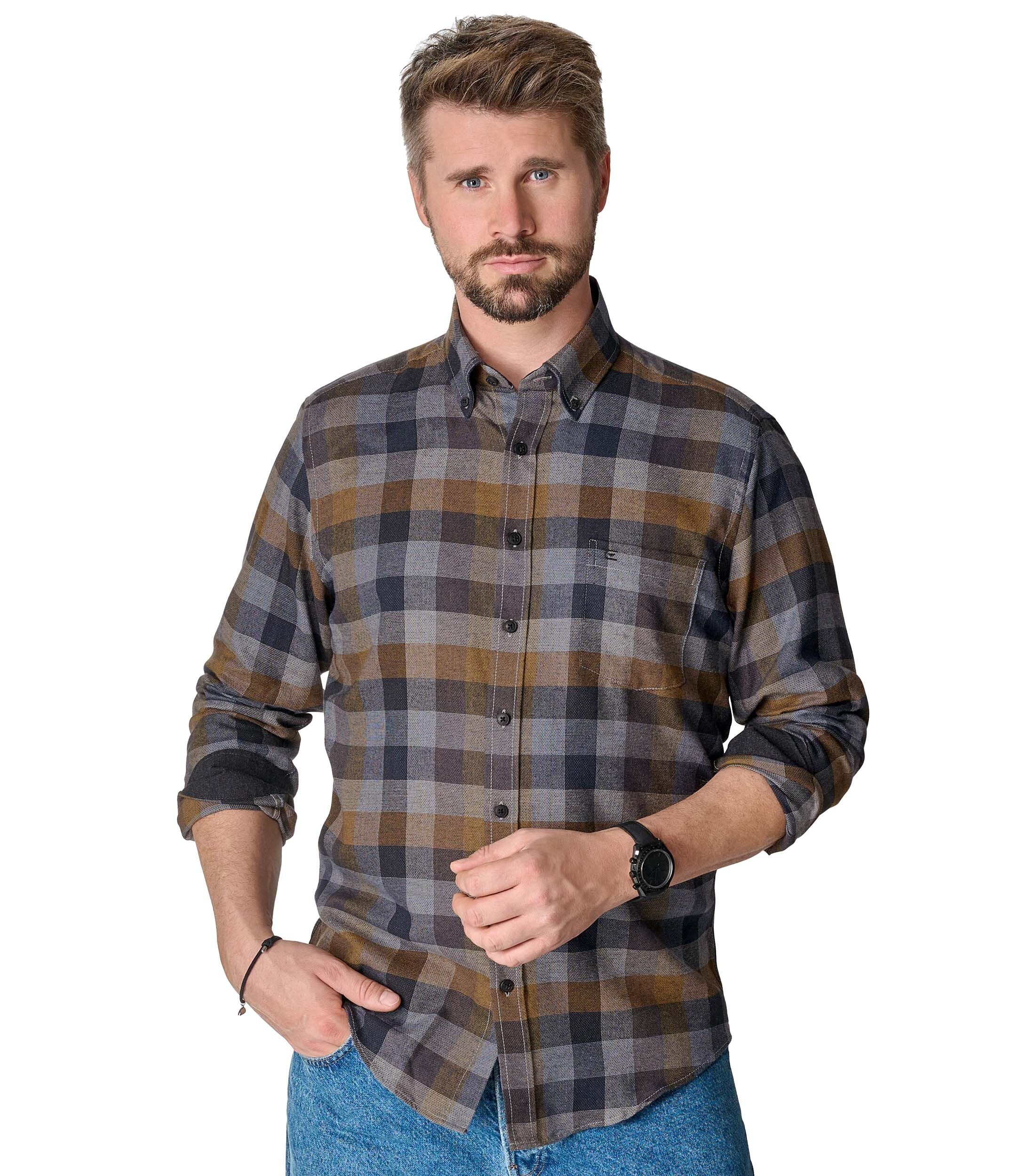 CASAMODA Langarmhemd CASAMODA Freizeithemd kariert günstig online kaufen