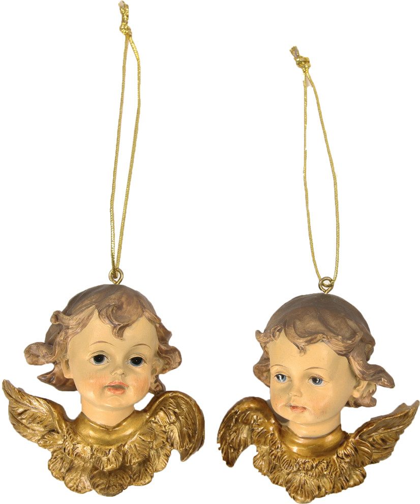 FADEDA Engelfigur 2x FADEDA Engelsköpfe, Höhe in cm: 3