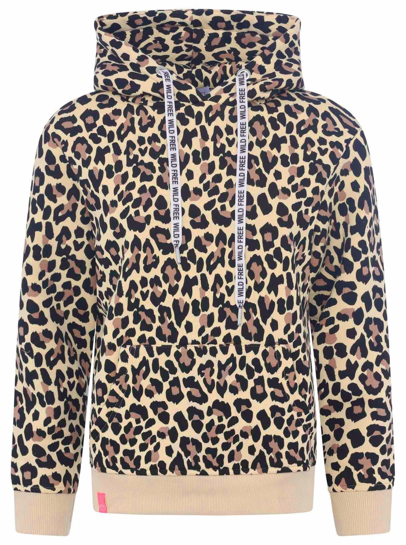 Zwillingsherz Hoodie Hoodie "Classic Leo Leopard AOP" Kängurutasche, mit Ka günstig online kaufen
