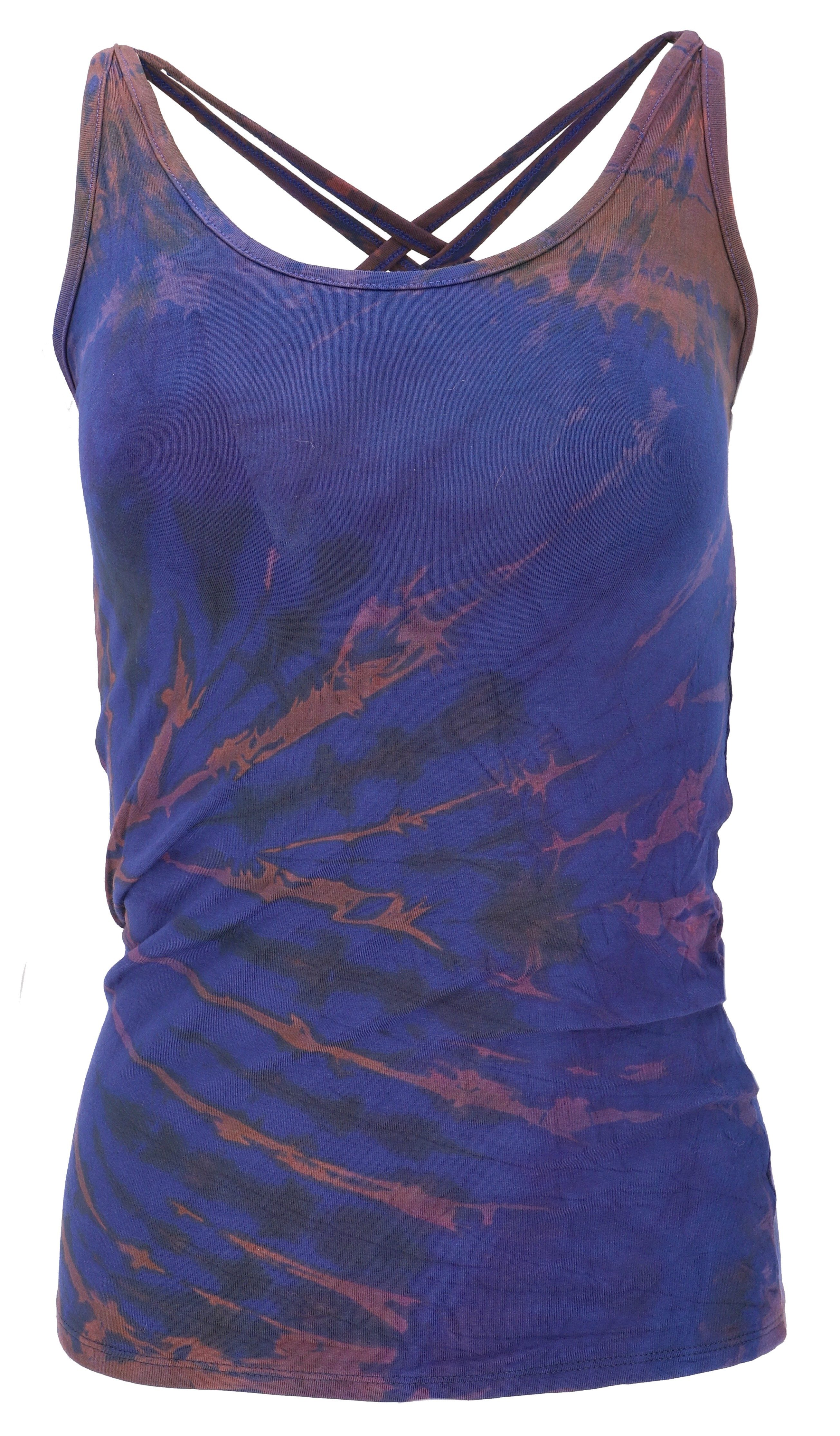 Guru-Shop T-Shirt Sommerliches Batik Yoga Top, Unikat Tie Dye Top.. Festiva günstig online kaufen