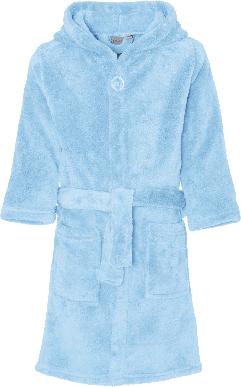 Kinderbademantel Fleece-Bademantel uni