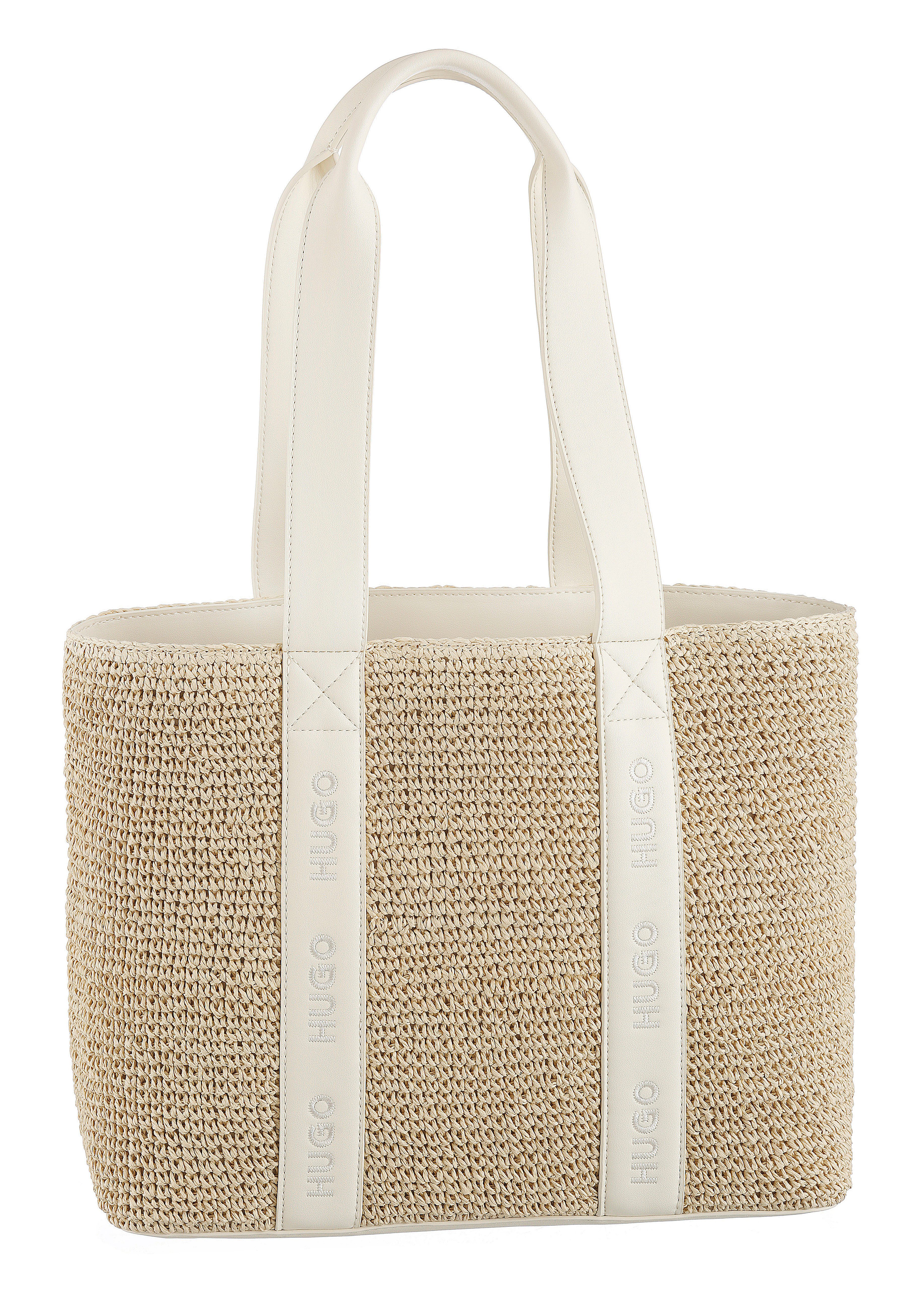 HUGO Shopper Becky, Stroh-Tasche, Strand-Tasche, Tote Bag