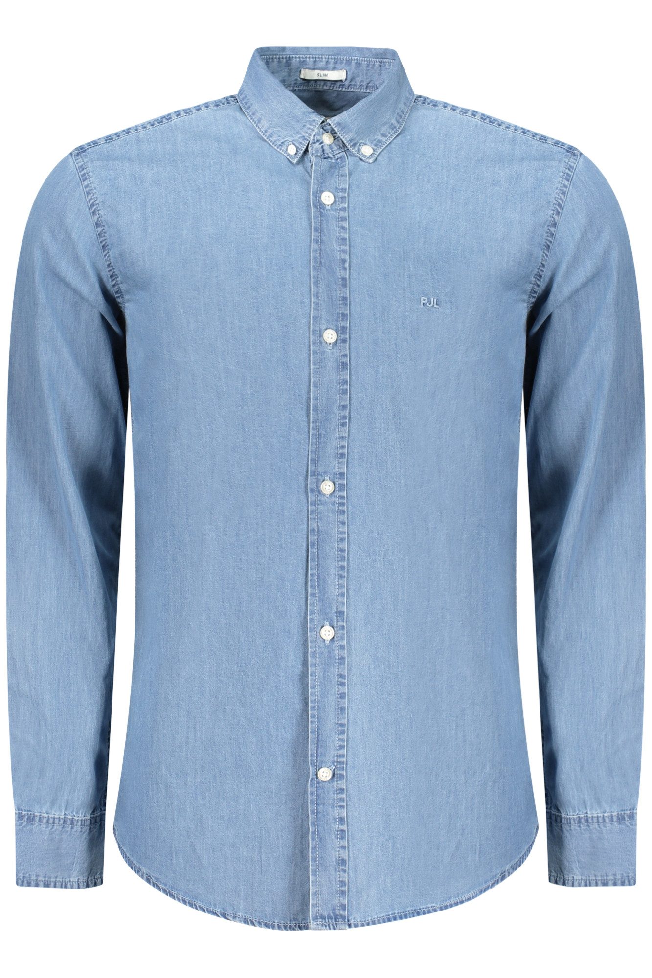 Pepe Jeans Langarmhemd Herren Langarmshirt Blau Hemd Slim Fit aus Nachhaltiger Baumwolle