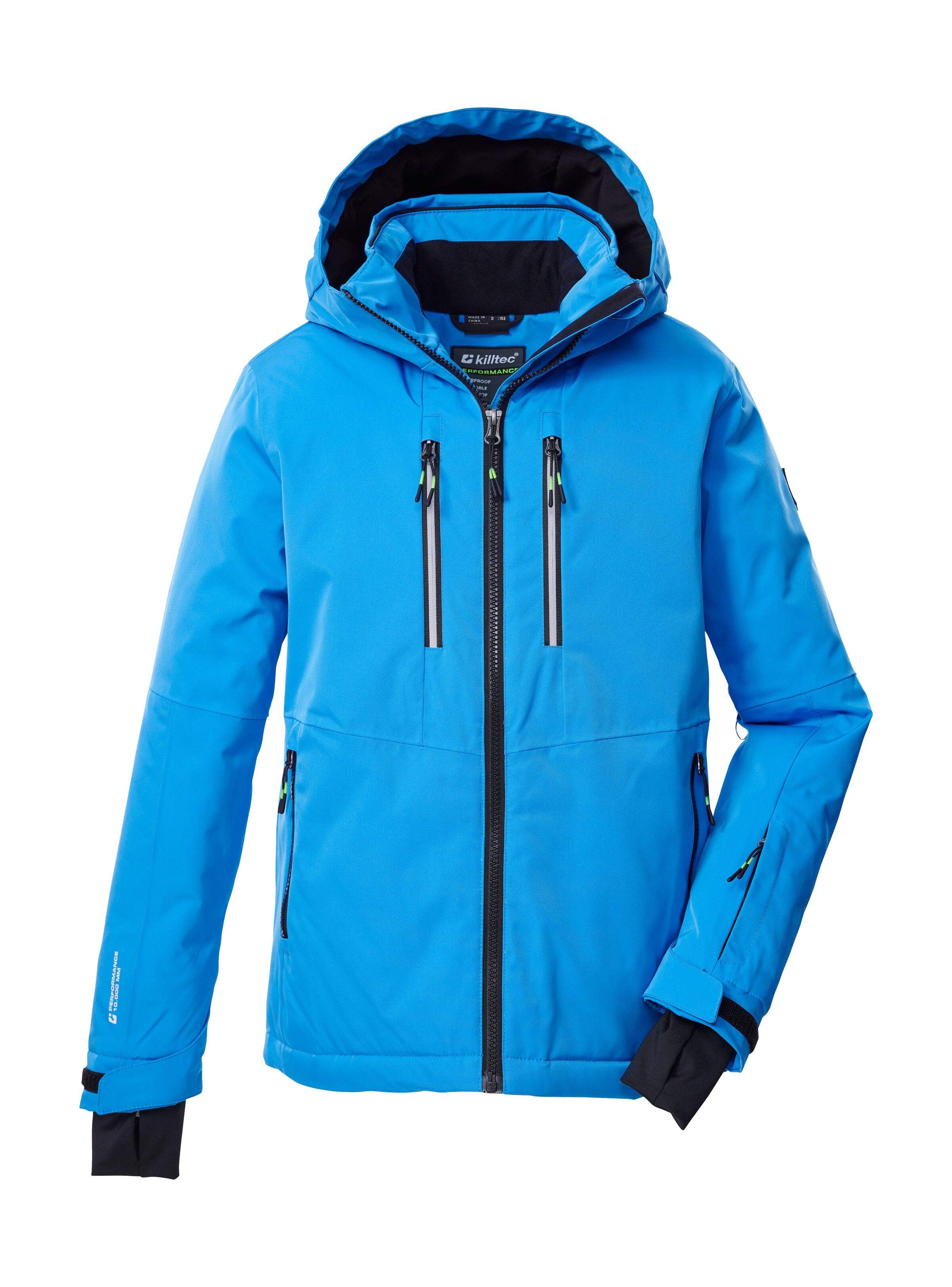 Killtec Skijacke KSW 191 BYS SKI JCKT Wasserdichte Kinderjacke mit Kapuze, Schneefang und Reflektoren
